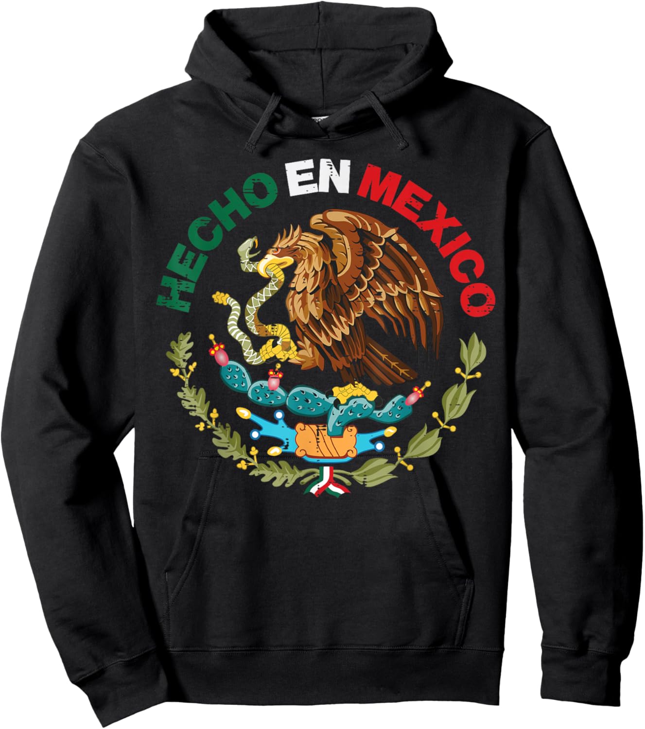 Hecho En Mexico Eagle Mexican Independence Day Men Women Kid Hoodie - Hoodie | Black