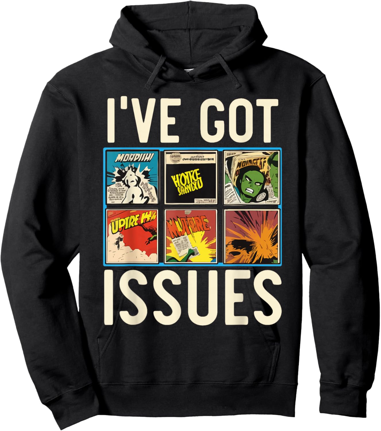 Comic Collector Comic Reader Reading Comic Books Hoodie - Hoodie | Black