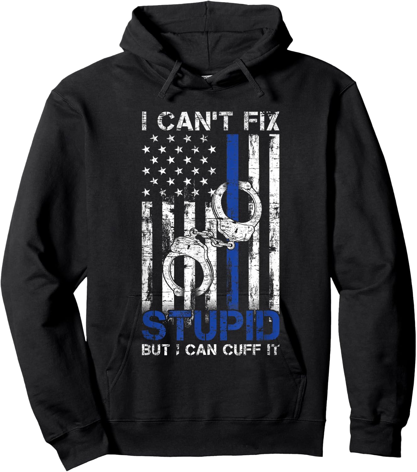 Funny Police Officer Gift Law Enforcement Police Hoodie - Hoodie | Black
