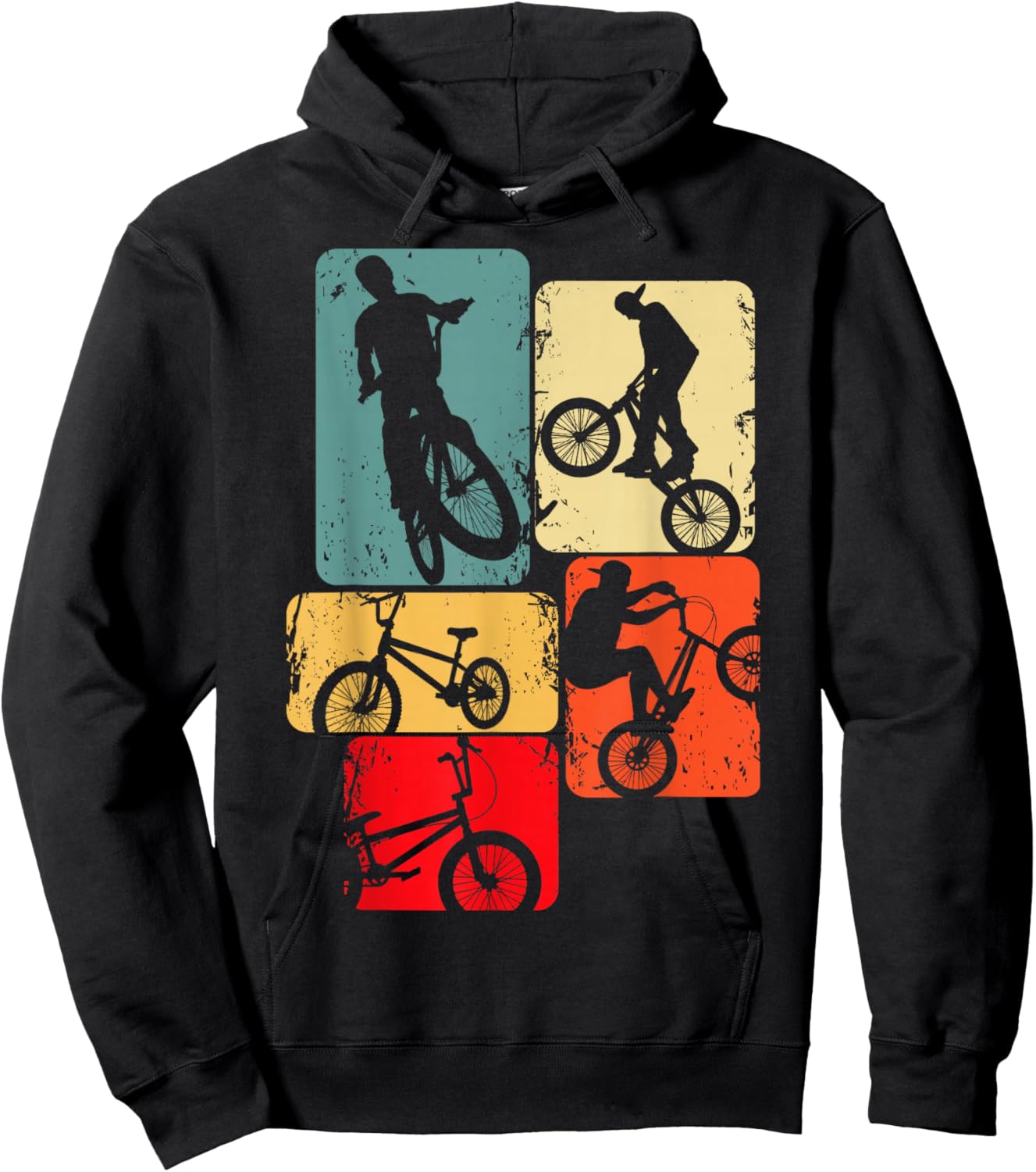 BMX & Freestyler für Kinder & Teenager, , Schwarz, Kurzarm, S (Kleinkind), Klassische Passform, Retro, Sport, Kinder, Weihnachten, Geburtstag Hoodie - Hoodie | Black