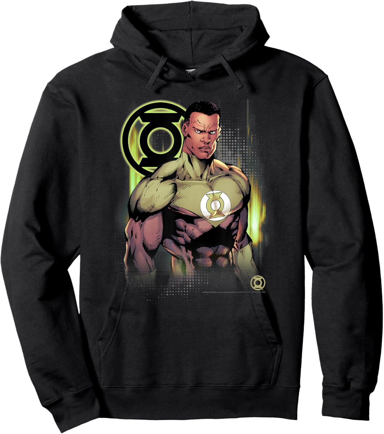 DC Comics Justice League Green Lantern Fierce Warrior Hoodie - Hoodie | Black
