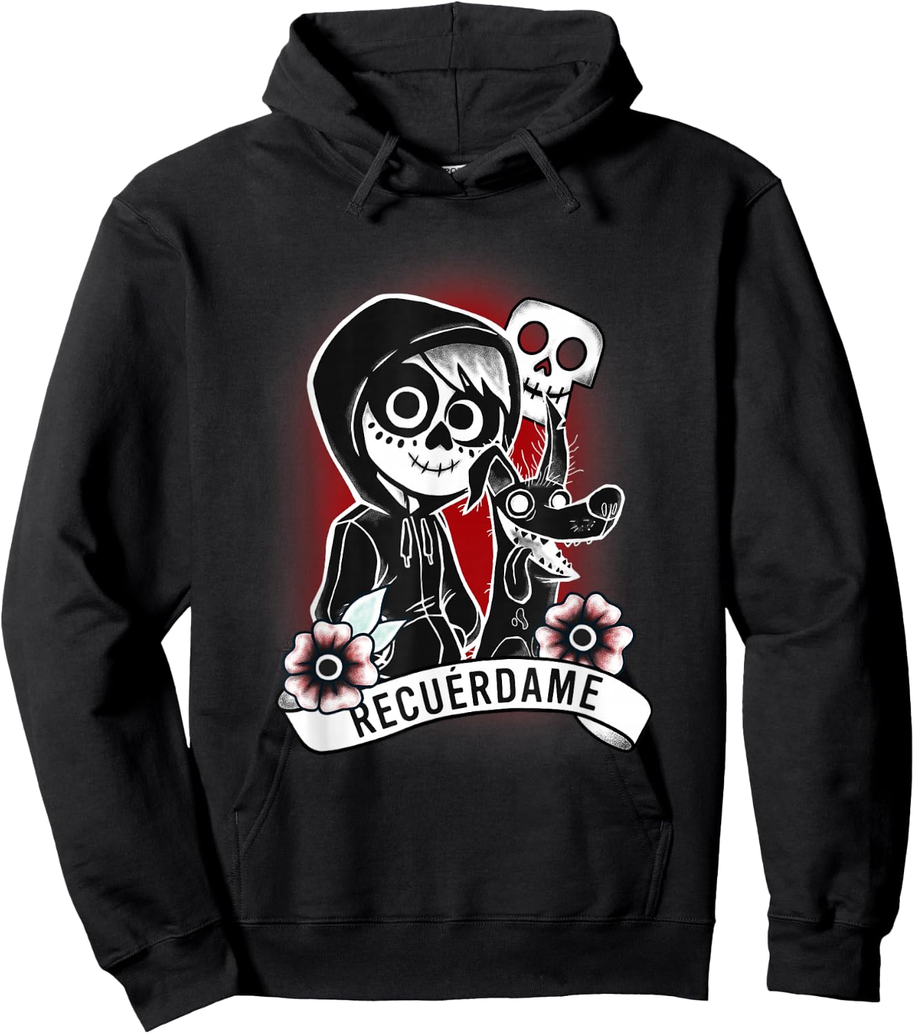 Disney Pixar Coco Miguel Recuerdame Portrait Hoodie - Hoodie | Black