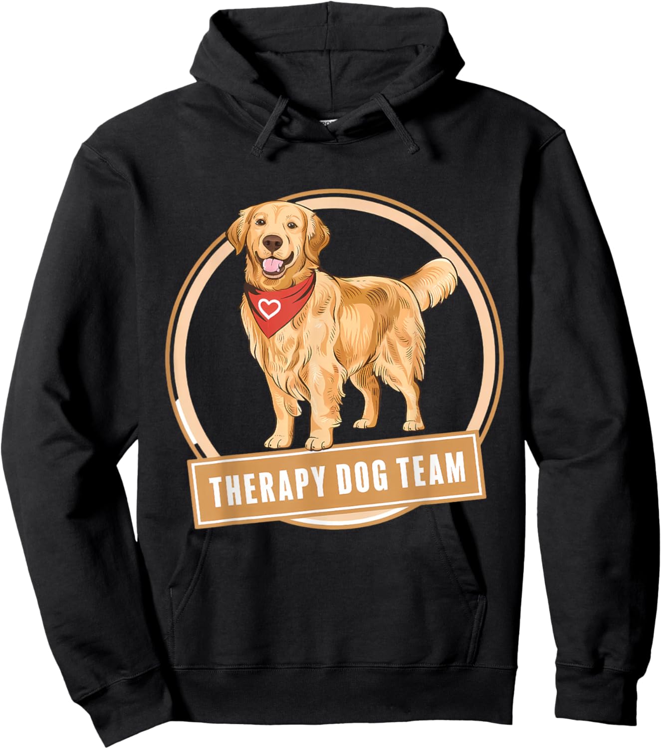 Therapy Dog Team Men Women Girls Kids Hoodie - Hoodie | Black
