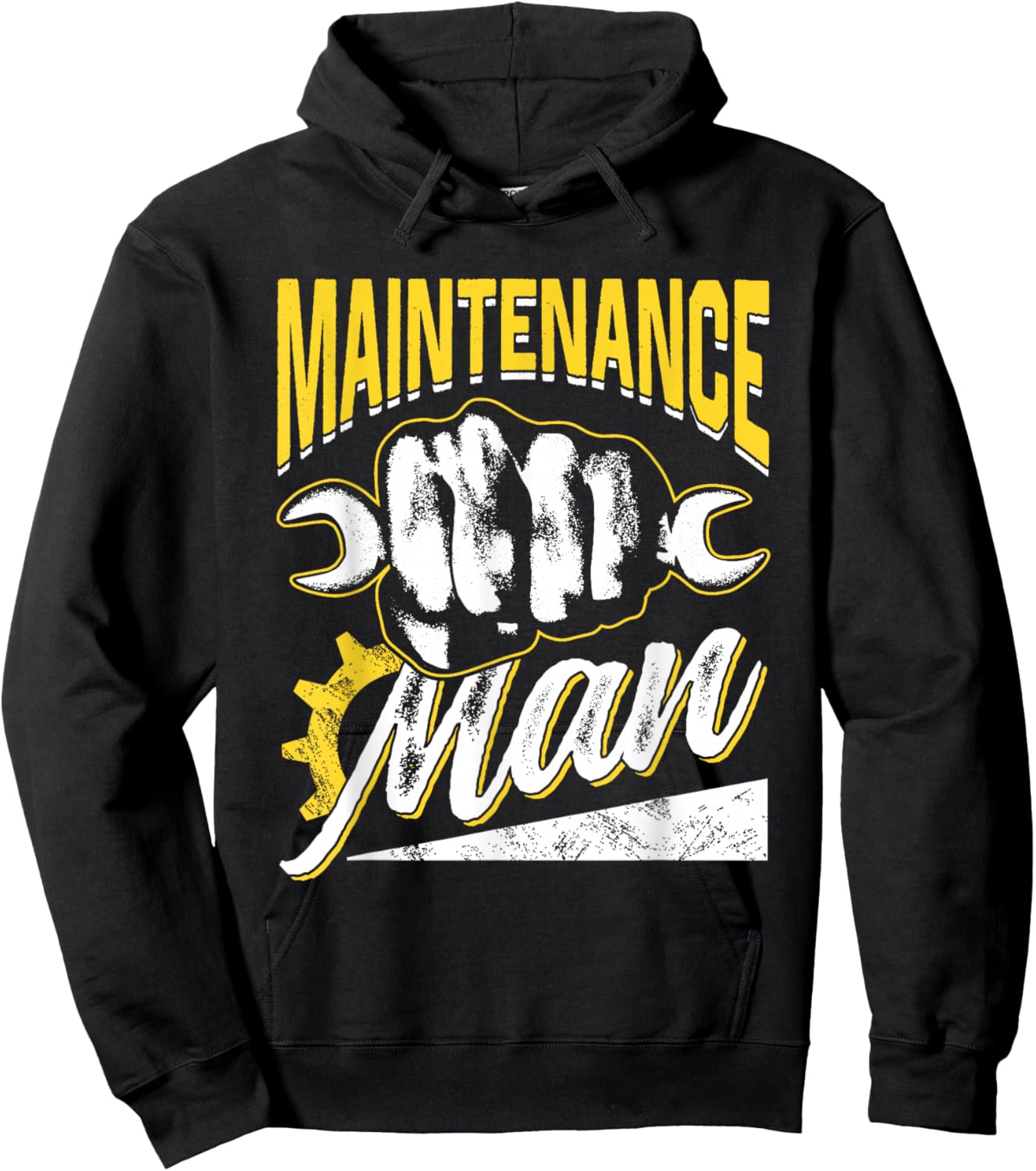 Maintenance Man Job Worker Men Technician Maintenance Man Hoodie - Hoodie | Black
