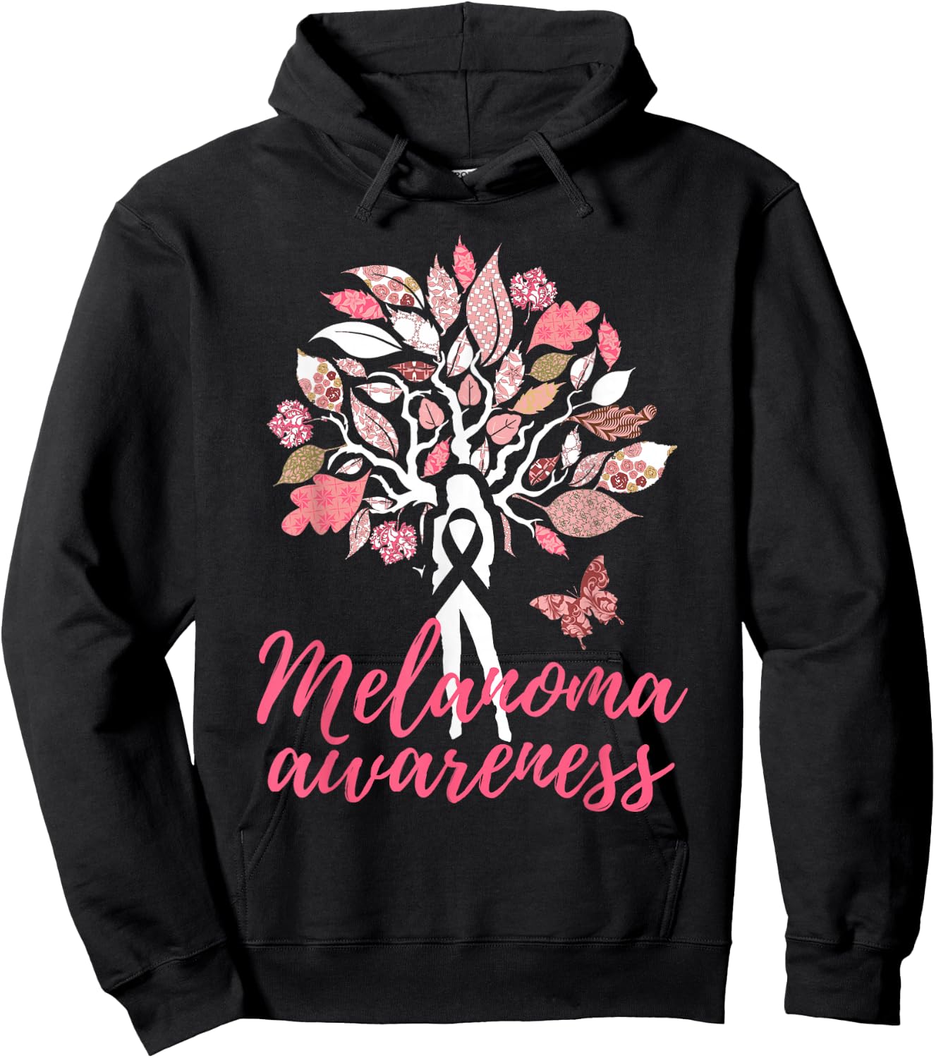 Melanoma Awareness Skin Cancer Hoodie - Hoodie | Black