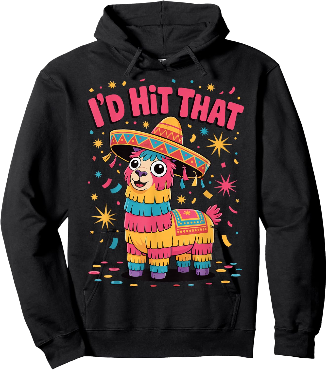 I'd Hit That Pinata Hoodie - Hoodie | Black