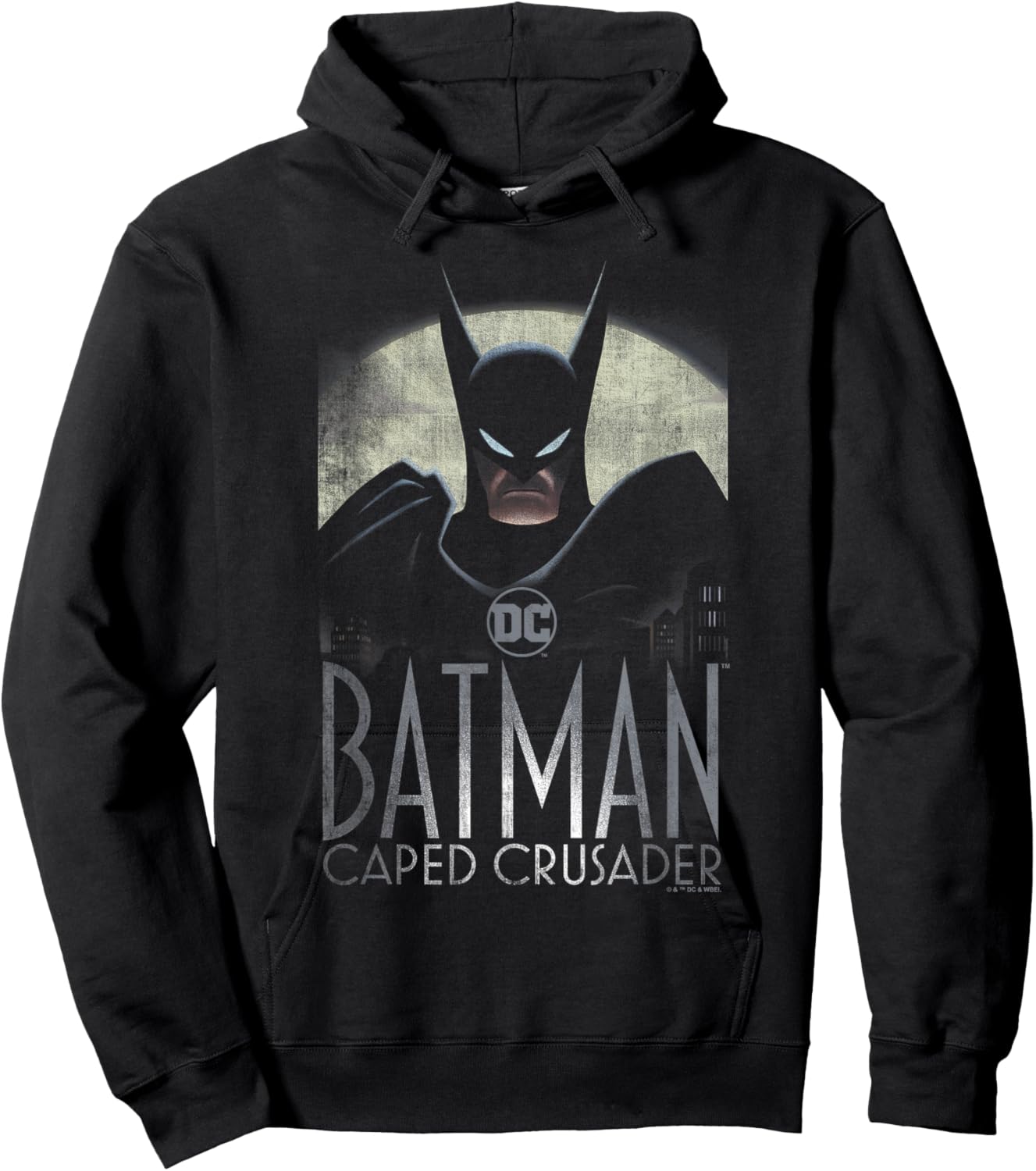 Batman: Caped Crusader Caped Crusader , Black, S Hoodie - Hoodie | Black