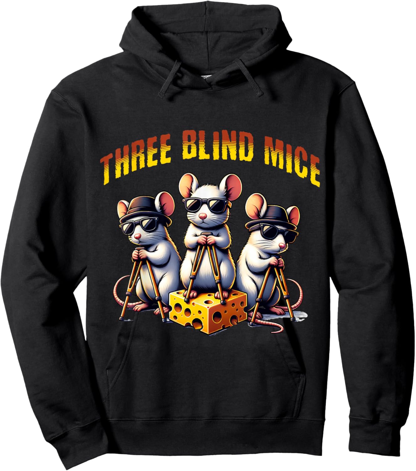 Three Blind Mice Hoodie - Hoodie | Black