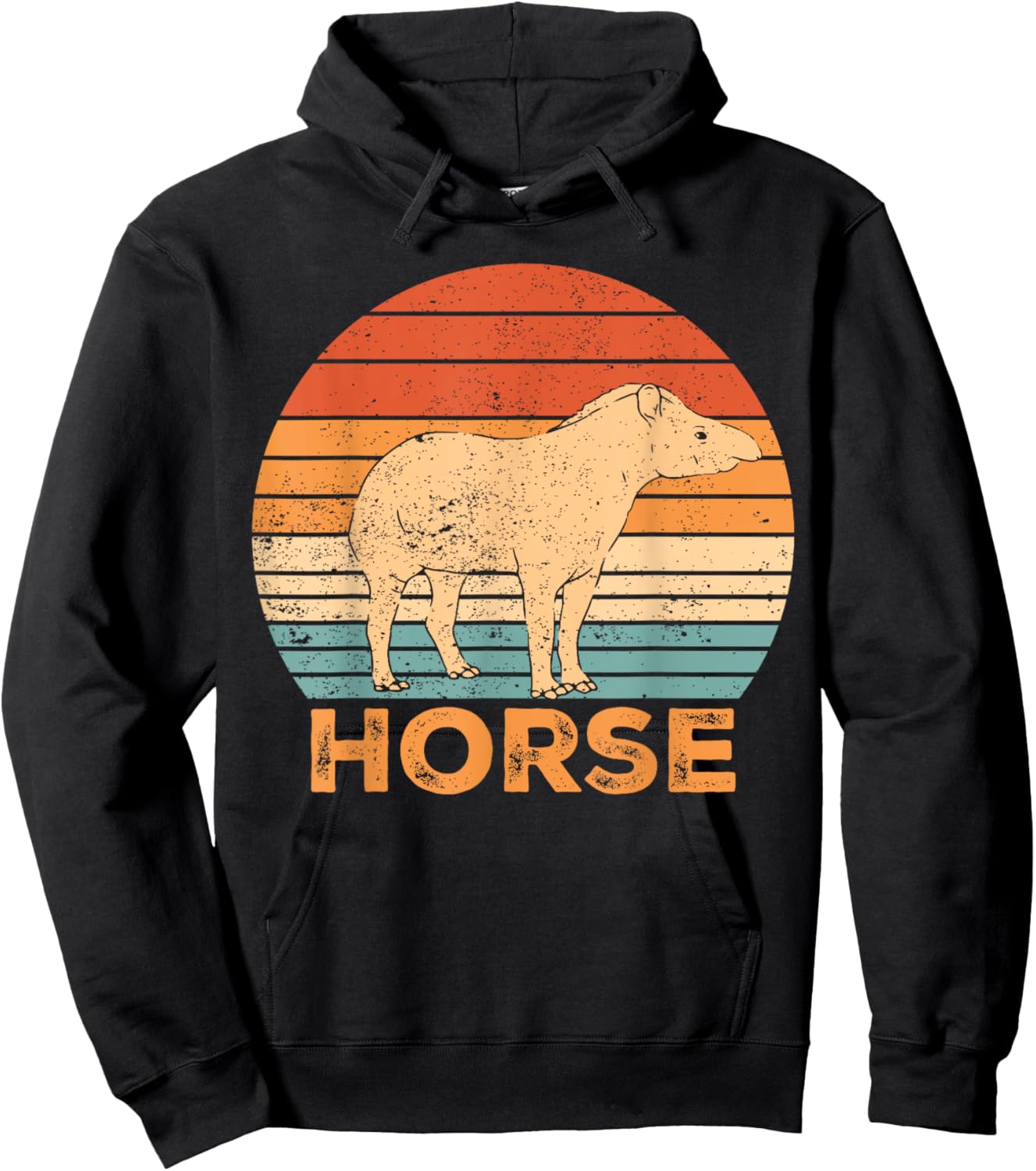 Ex Mormon Tapir Horse LDS Retro Exmo Horse Hoodie - Hoodie | Black