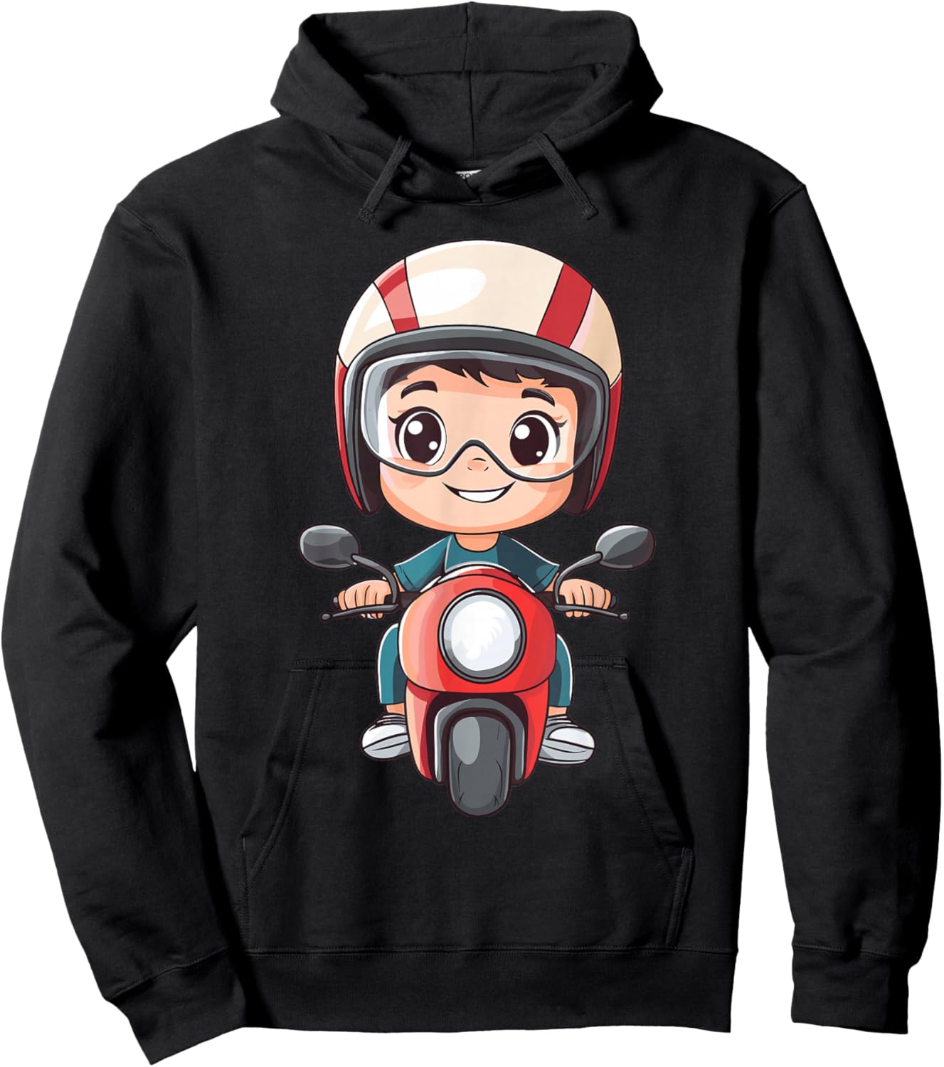Boys Motorcycle Hoodie - Hoodie | Black