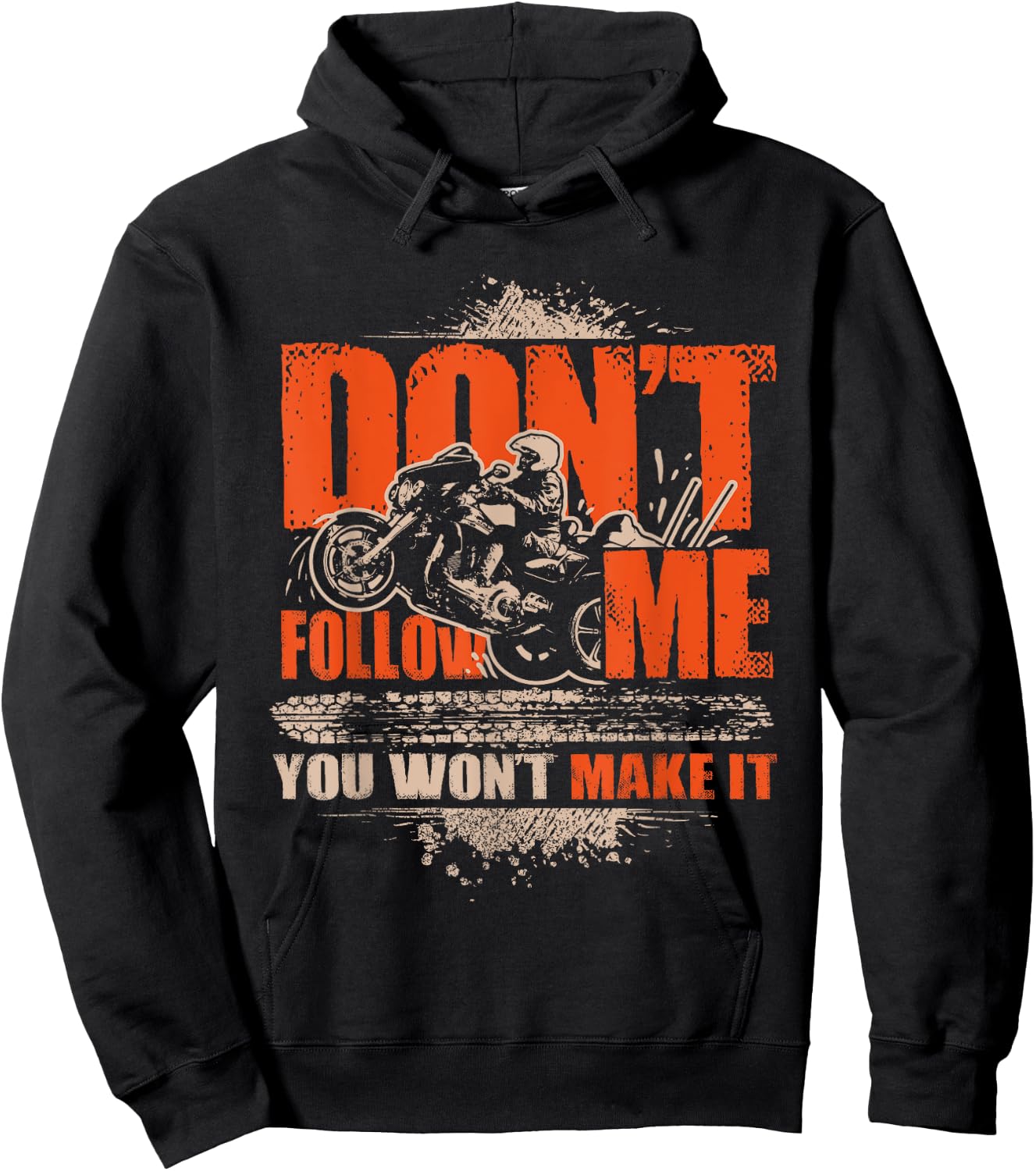 Folgen Mir Nicht Du Schaffst Es Nicht Wheelie Trike Motorcycle Hoodie - Hoodie | Black