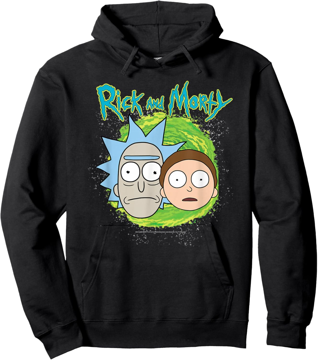 Rick and Morty Floating Heads Small Hoodie - Hoodie | Black