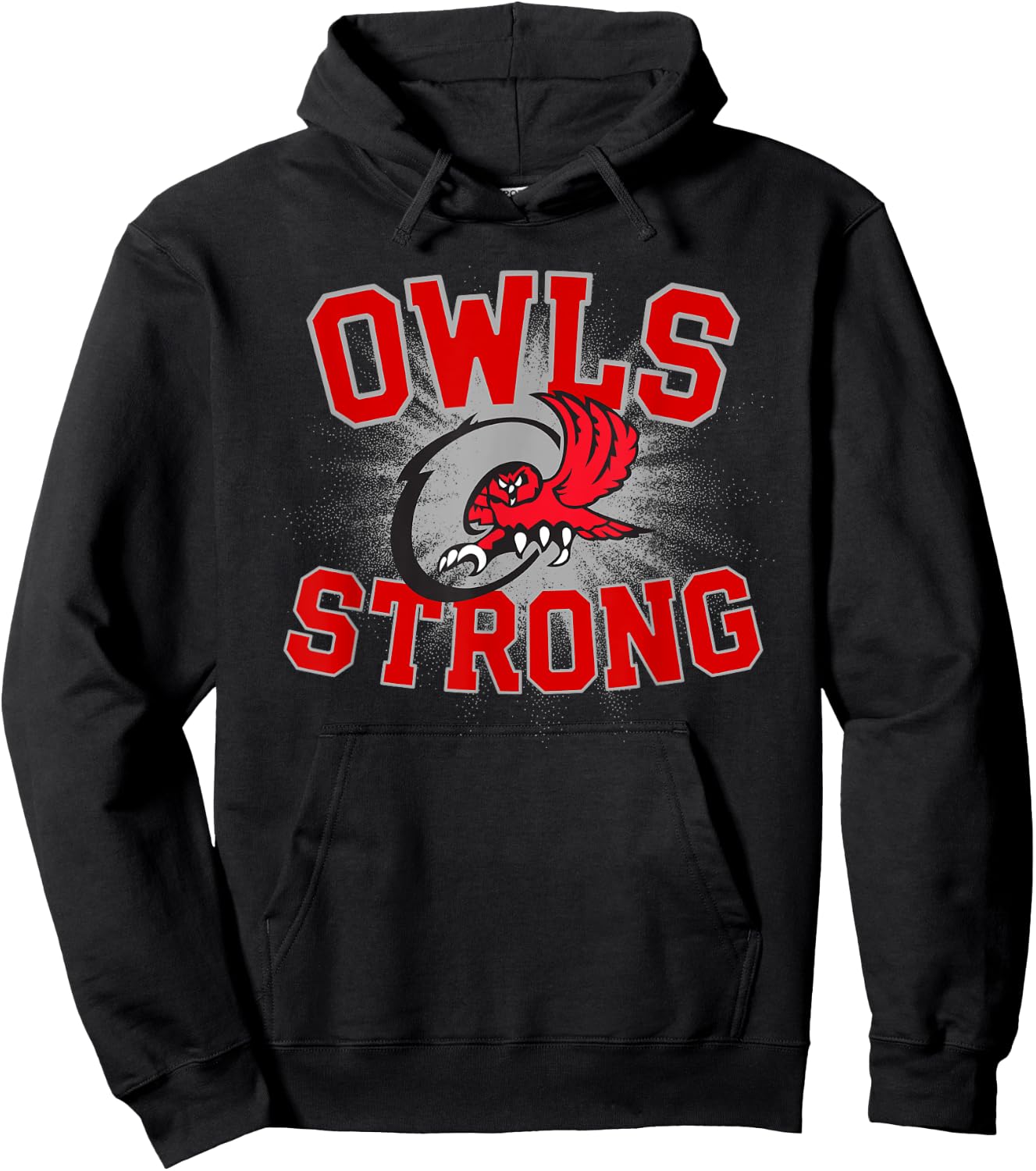 Ooltewah Owls Logo Strong Flag HS Hoodie - Hoodie | Black