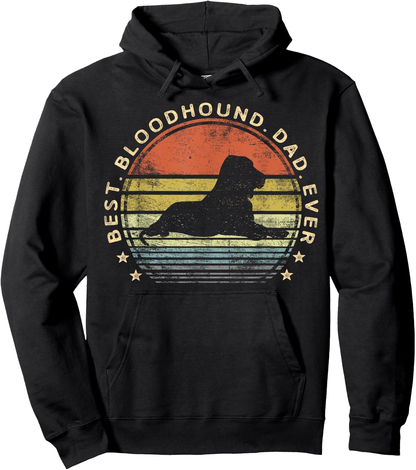 Best Bloodhound Dad Ever Dog Lover Gifts Pet Owner Daddy Men Kids Hoodie - Hoodie | Black