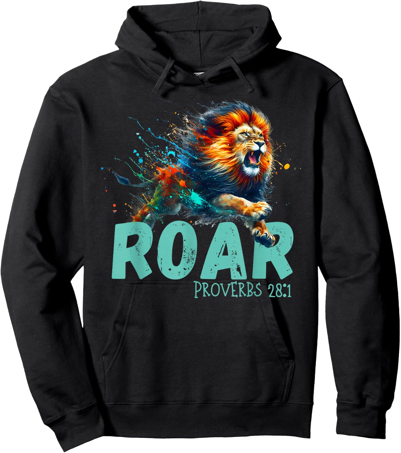 Inspirational Lion Roar Hoodie - Hoodie | Black