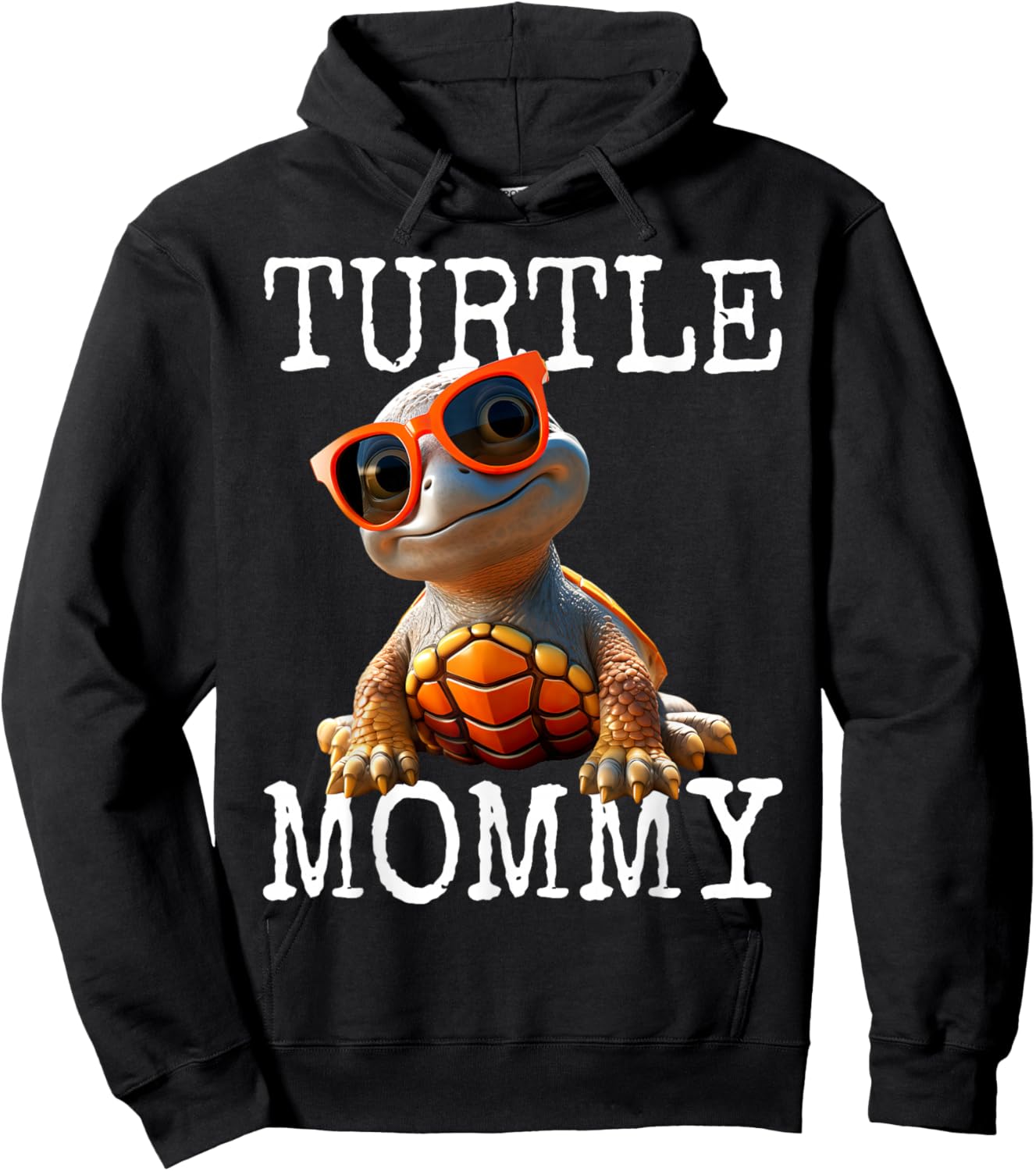 Turtle Mommy Mother Turtle Mother's Day Mom Turtles Hoodie - Hoodie | Black
