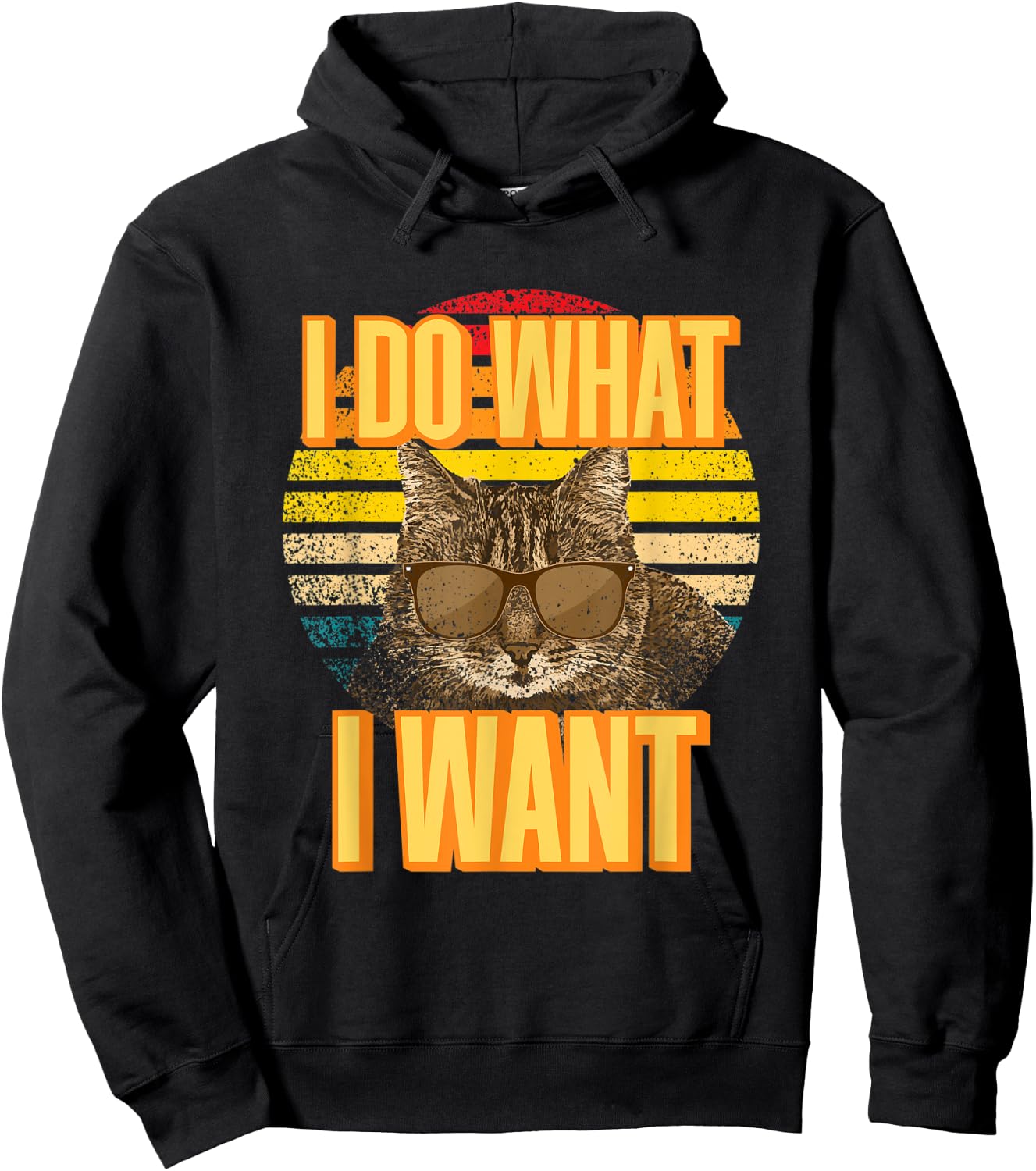 I do what I want Cat Lover Women Kids Hoodie - Hoodie | Black
