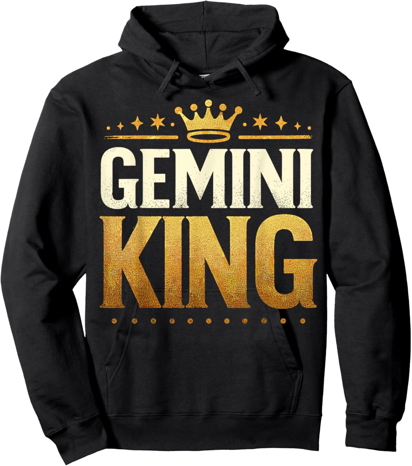 Gemini Birthday King Graphic Novelty May, June Born Men's Hoodie - Hoodie | Black