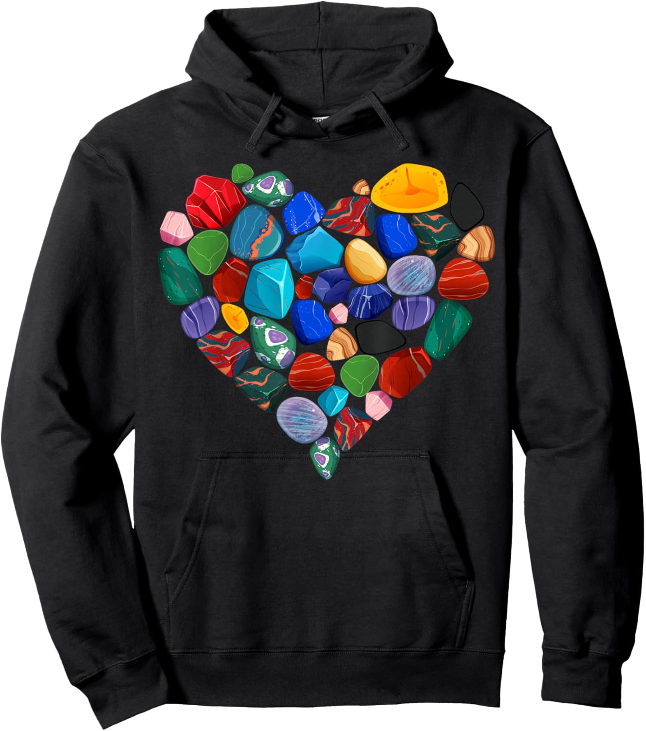 Minerals Gems and Crystals Rock Collecting Hoodie - Hoodie | Black