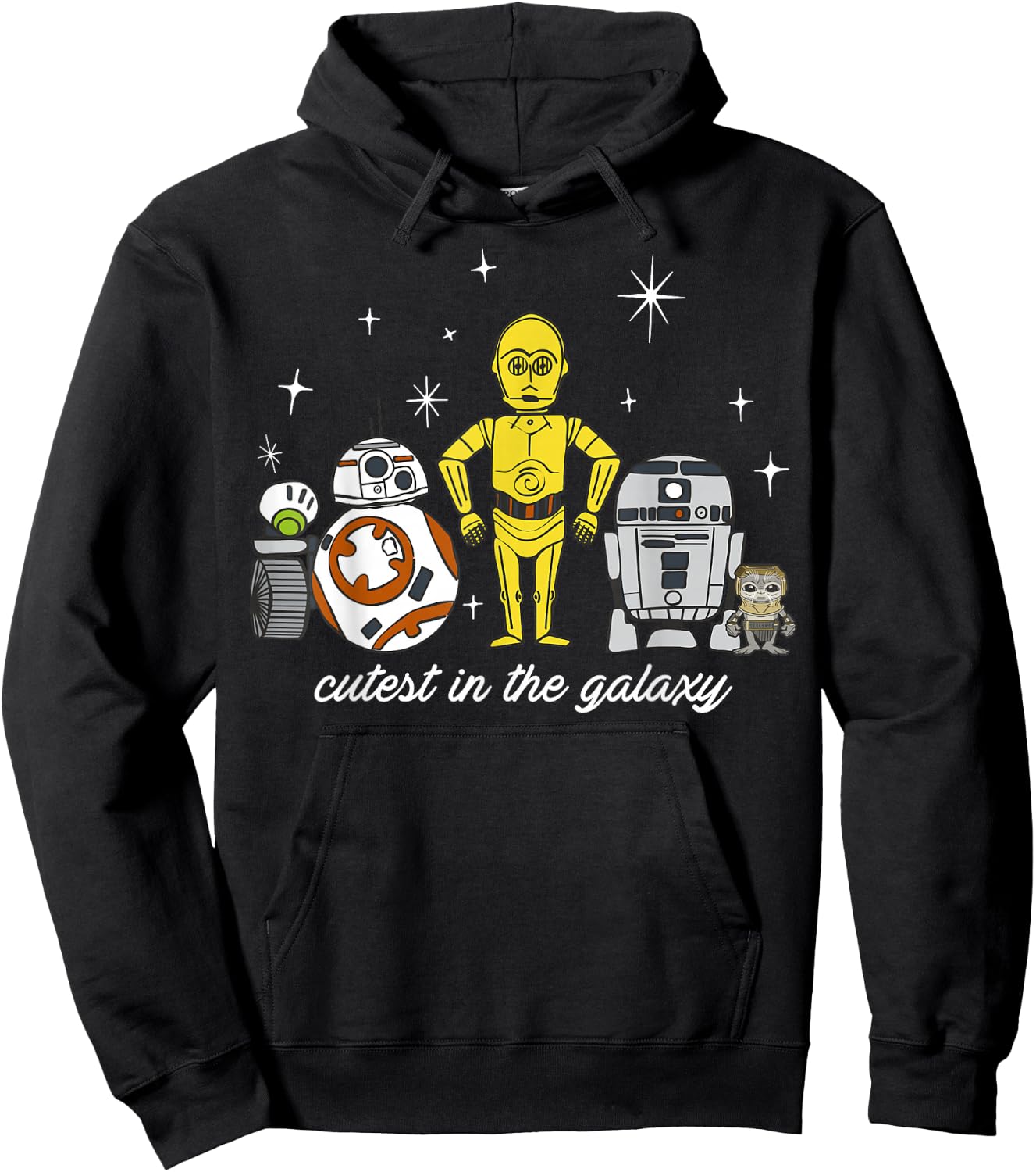 Star Wars Babu Frik & Droids Cutest In The Galaxy Hoodie - Hoodie | Black
