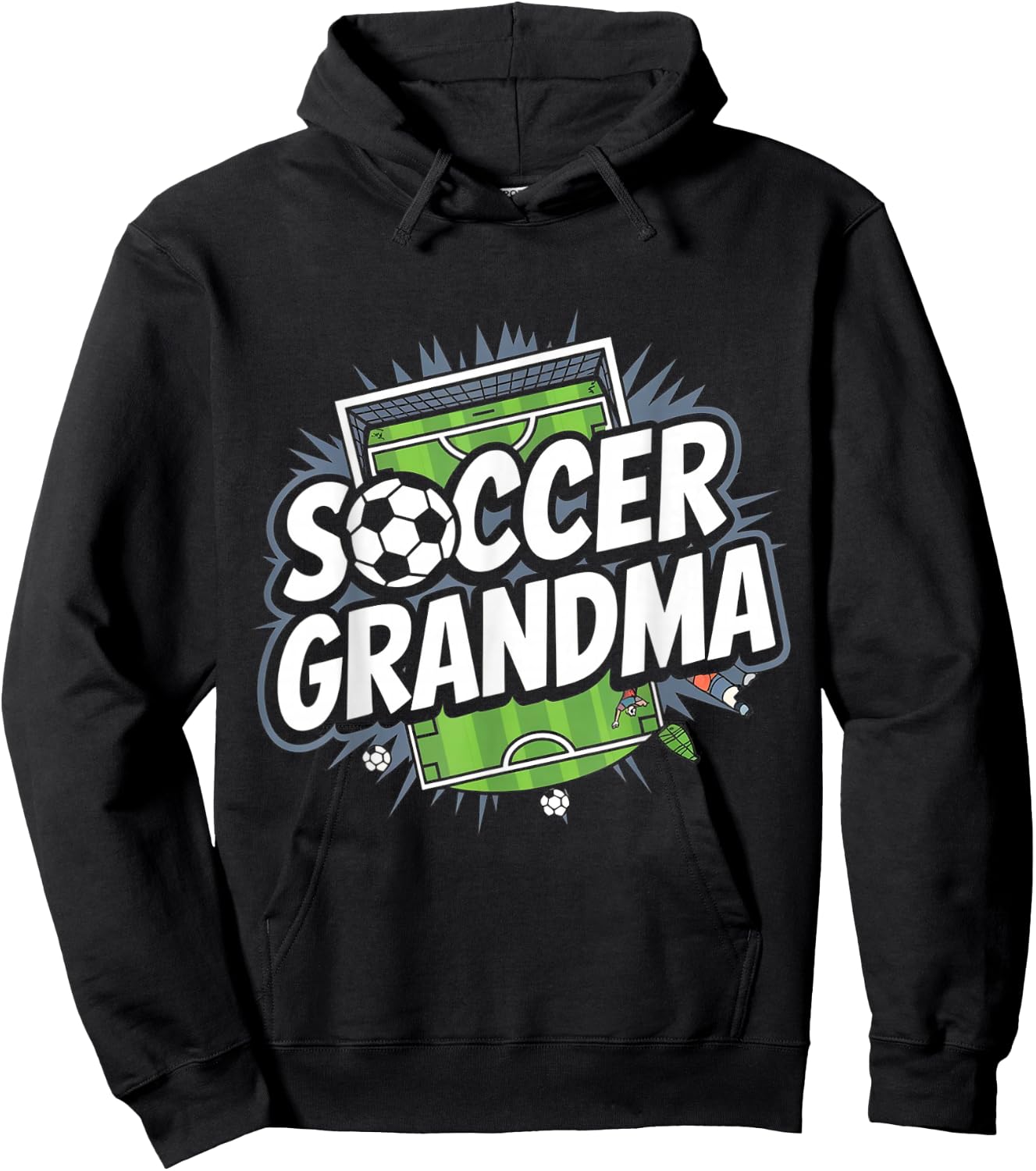 Soccer Grandma Funny Soccer Hoodie - Hoodie | Black