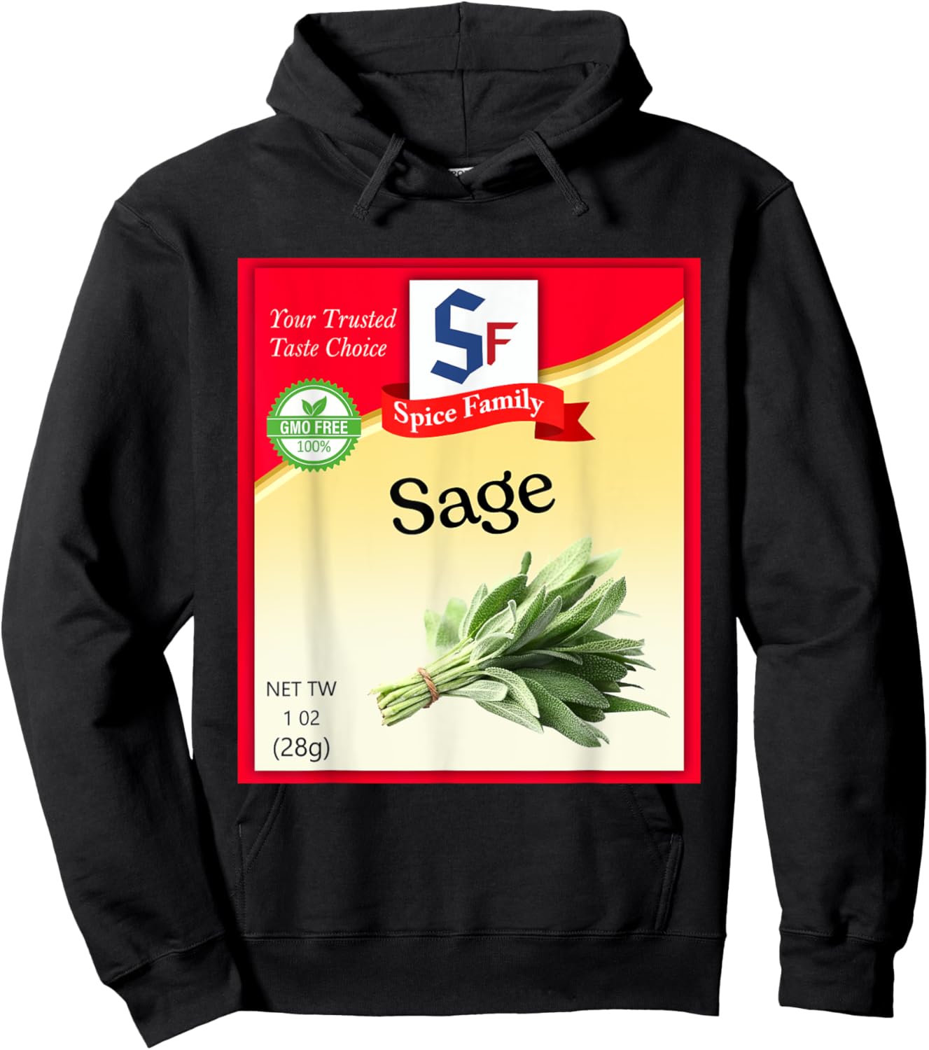 Sage Condiment Costume Holiday Spice Costumes Hoodie - Hoodie | Black
