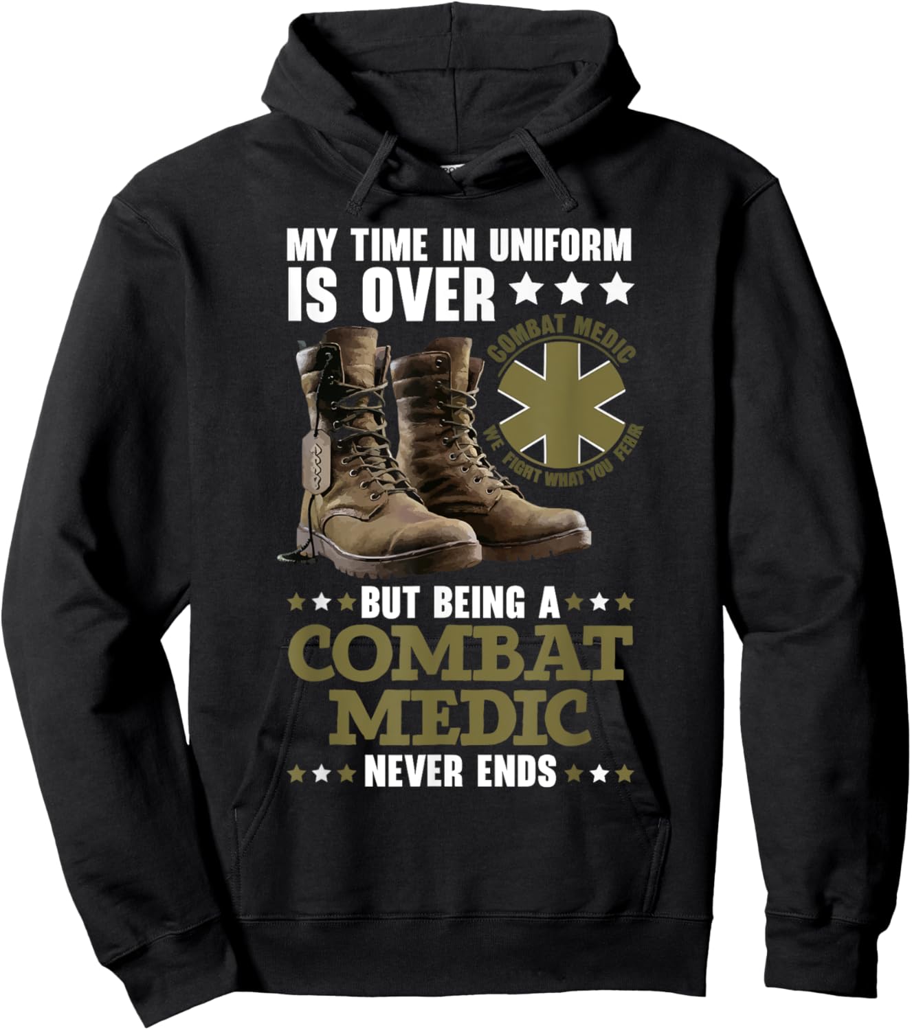 Combat Medic First Aid Field Medic Military Hoodie - Hoodie | Black