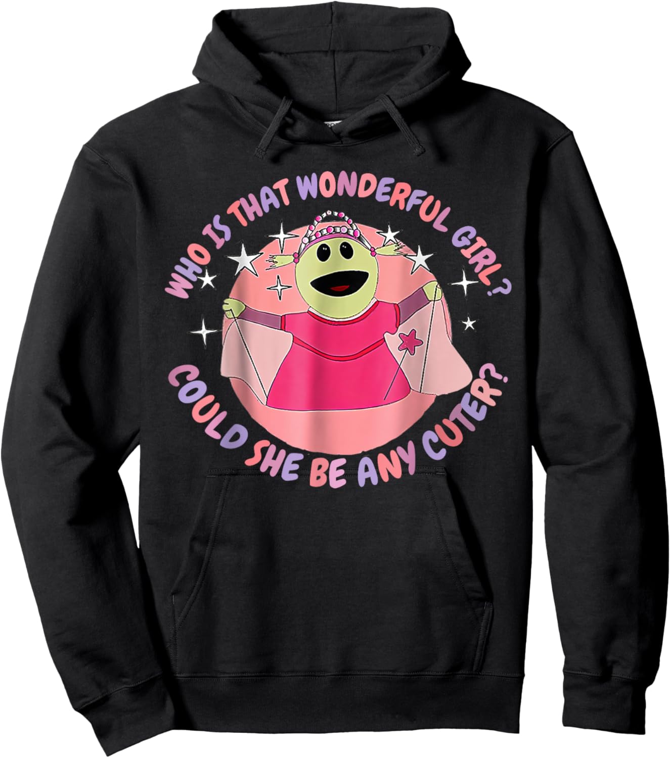 Who Is That Wonderful Girl Could She Be Any Cuter Hoodie - Hoodie | Black