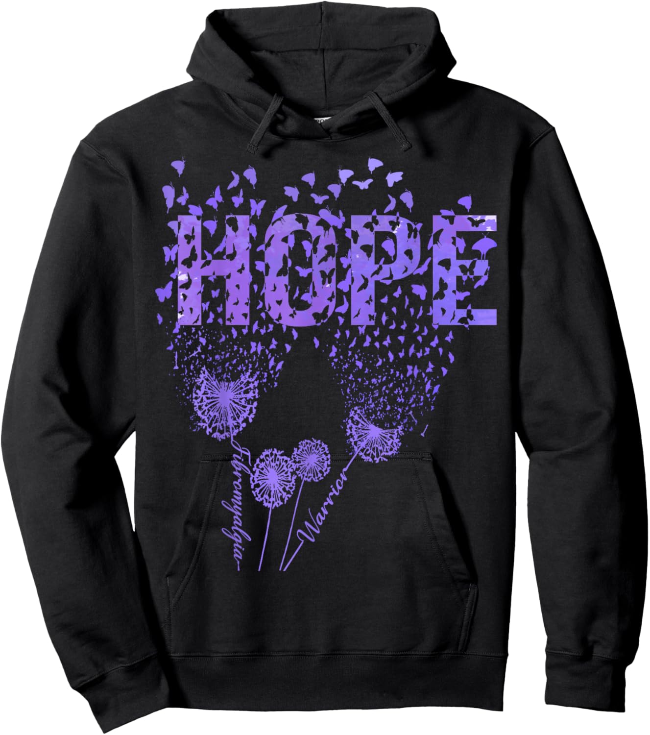 Fibromyalgia Awareness Hoodie - Hoodie | Black