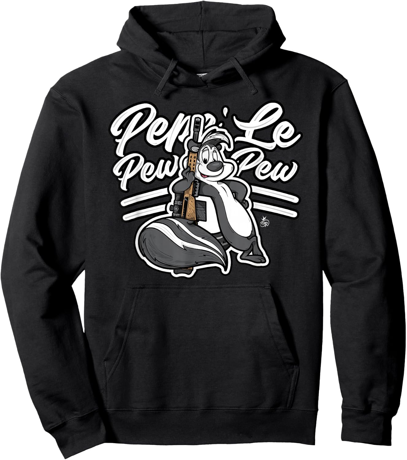 Pepe Le PewPew Fifty Cal M8A1 Barrett Rifle Hoodie - Hoodie | Black