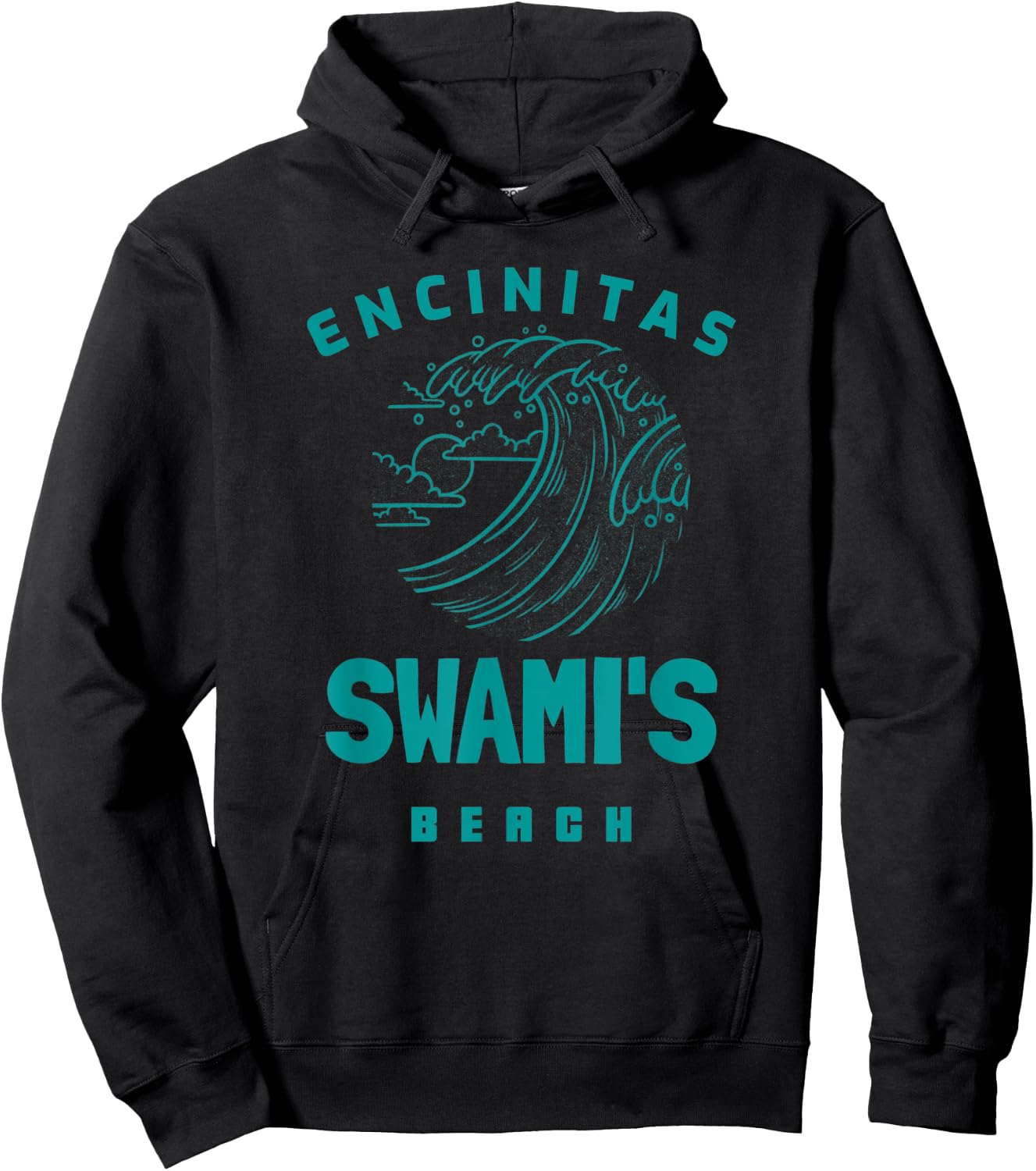 Swami's Beach Encinitas California Women Kids Hoodie - Hoodie | Black