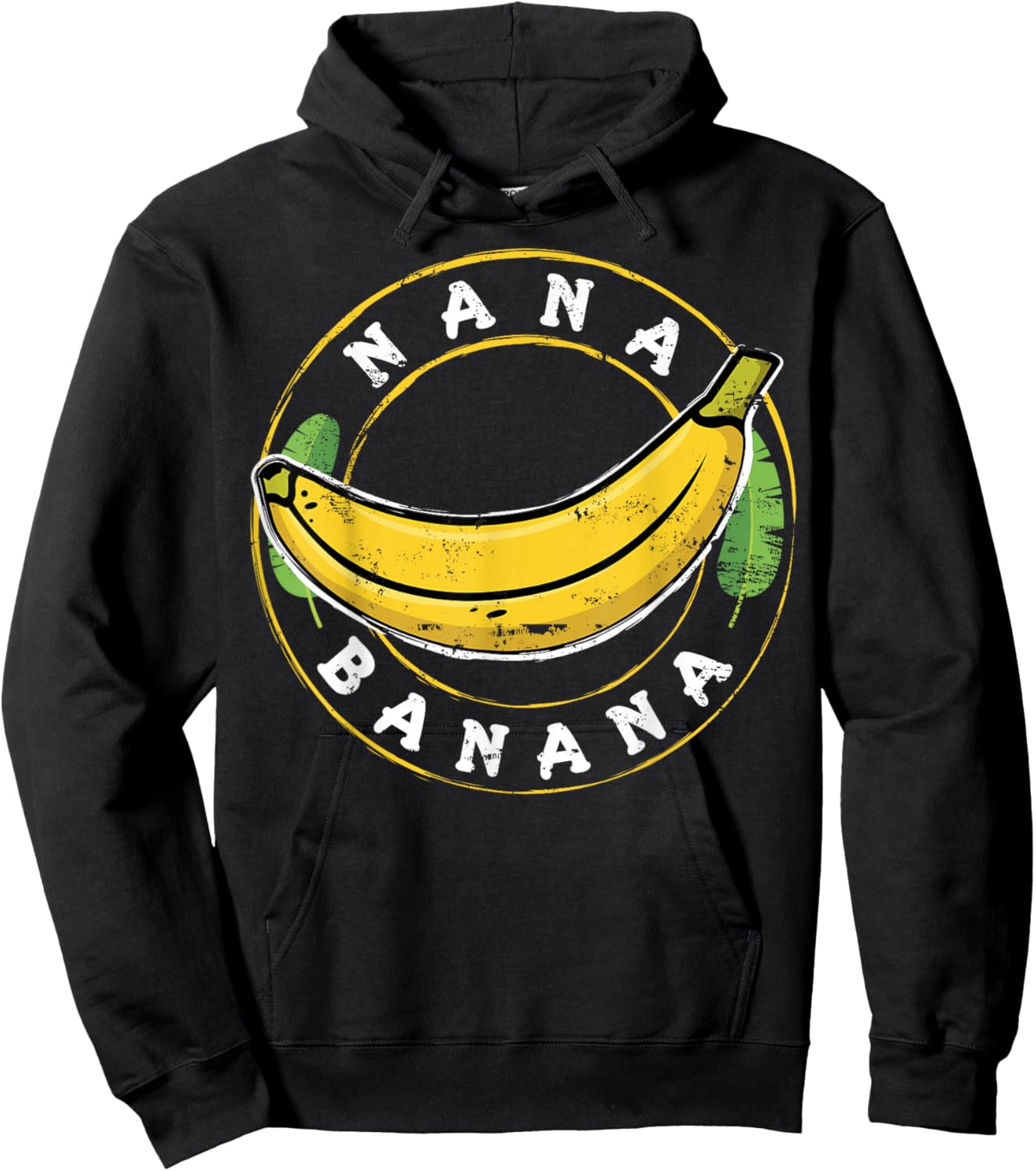 Funny Gift Gift Nana Banana Design Hoodie - Hoodie | Black
