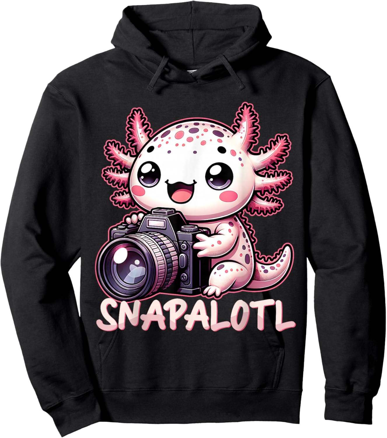 Photographer Axolotl Photoshooting Camera Hoodie - Hoodie | Black