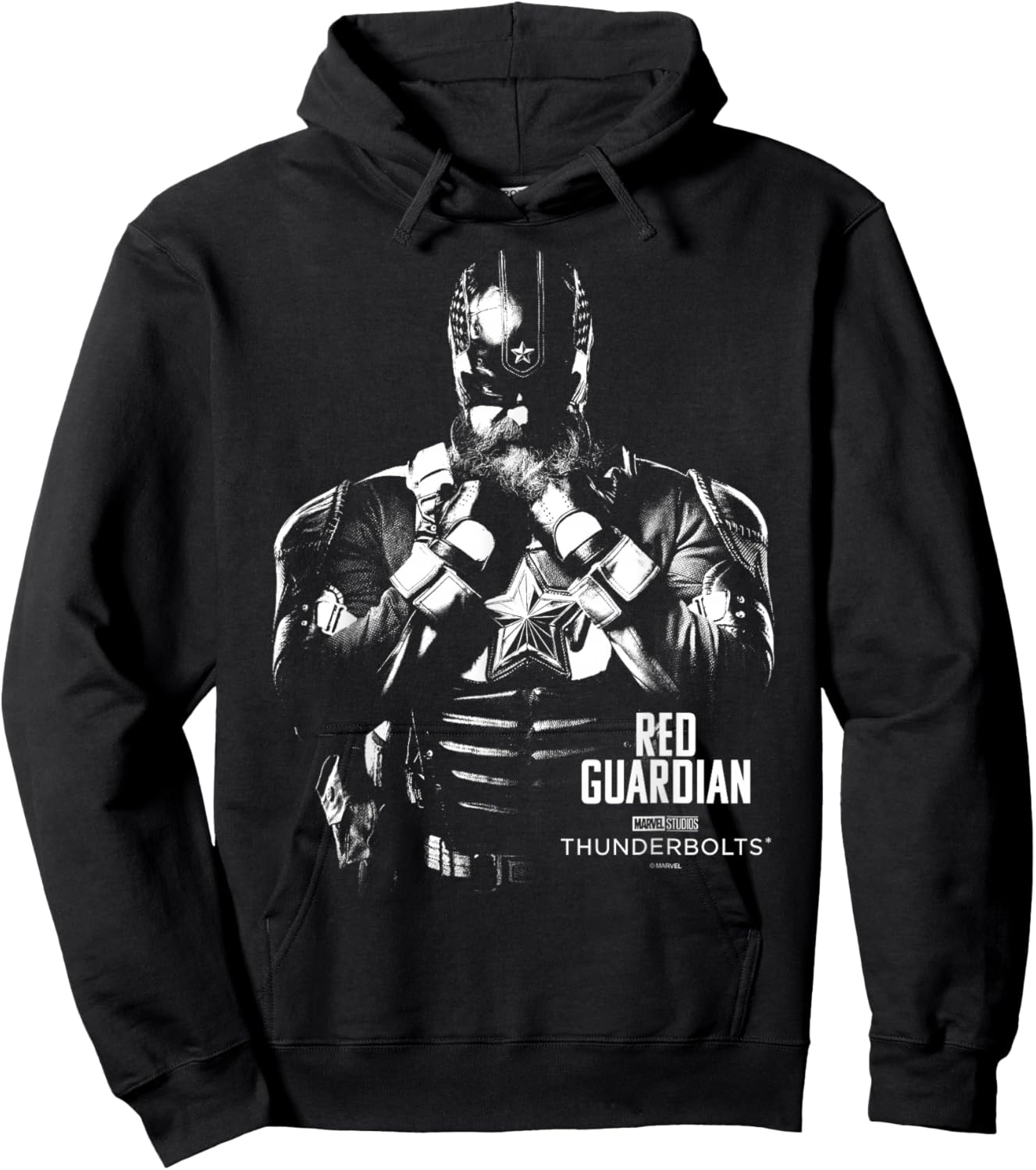 Marvel's Thunderbolts - Red Guardian Silhouette Hoodie - Hoodie | Black