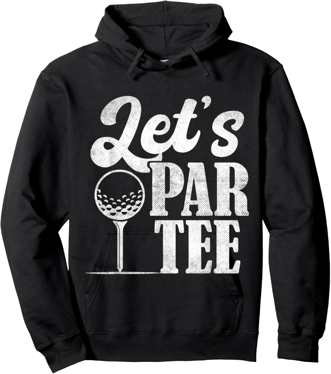 Lets Par Women Golf Ball Golfing Fan Men Golfer Hoodie - Hoodie | Black