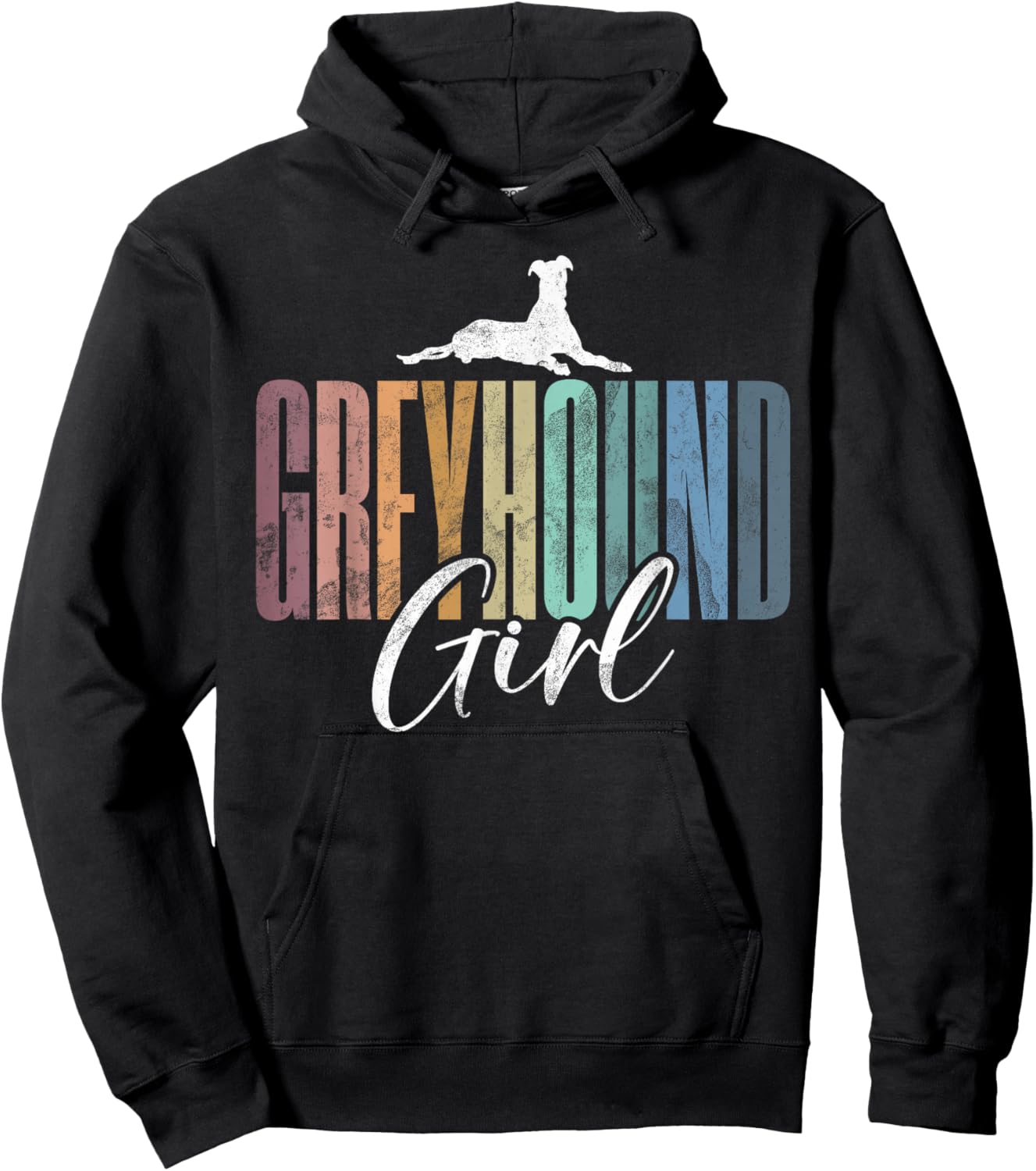 Greyhound Girl Hoodie - Hoodie | Black