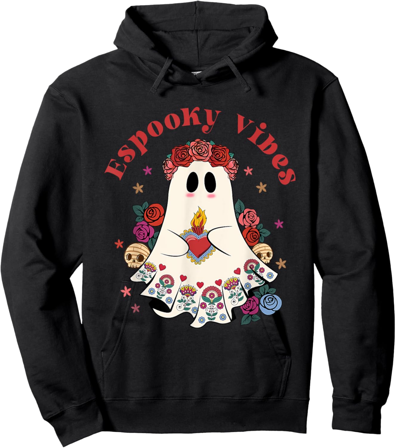 Espooky Vibes Maestra Halloween Spanish Spooky Season Hoodie - Hoodie | Black