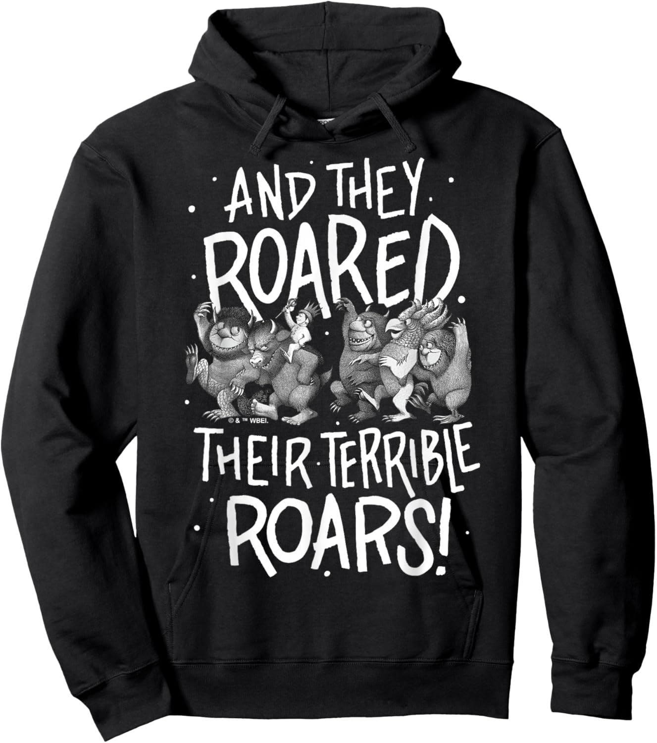 Where The Wild Things Are - They Roared Their Terrible Roars Hoodie - Hoodie | Black