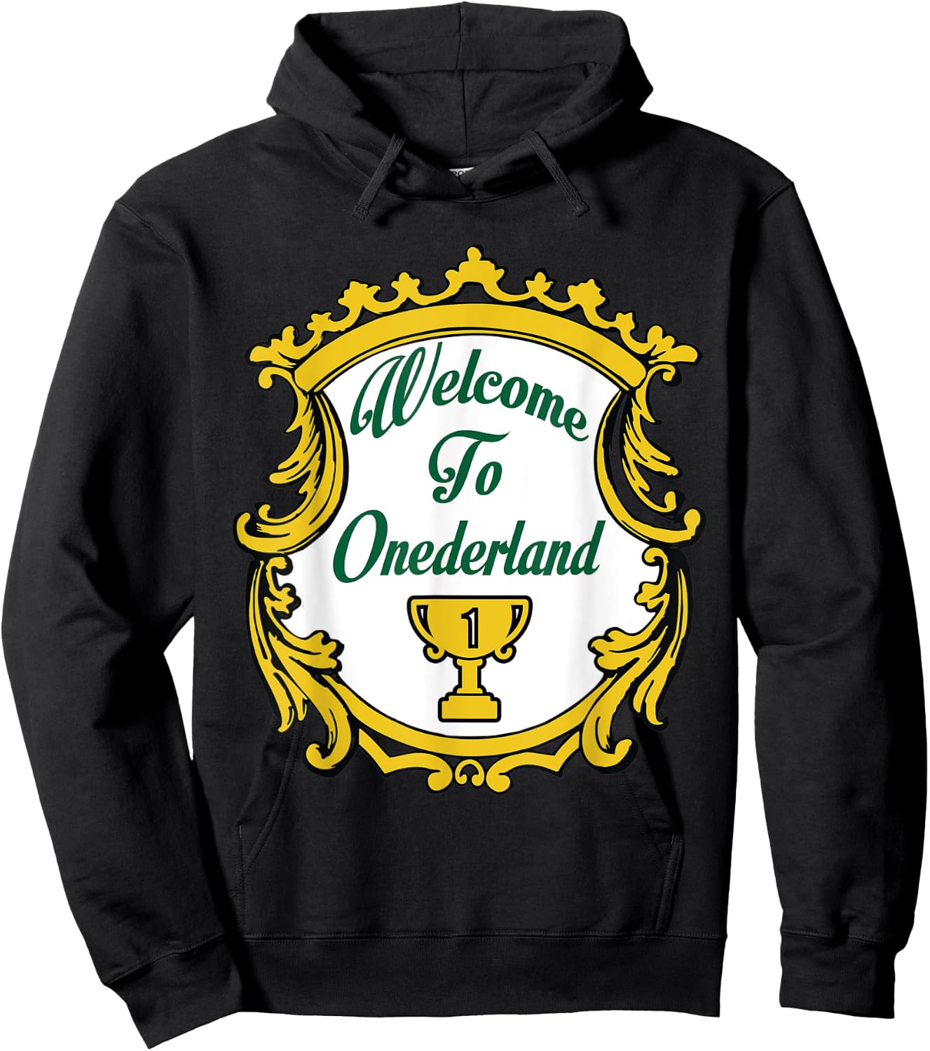 Welcome To Onederland Novelty Weight Loss Hoodie - Hoodie | Black