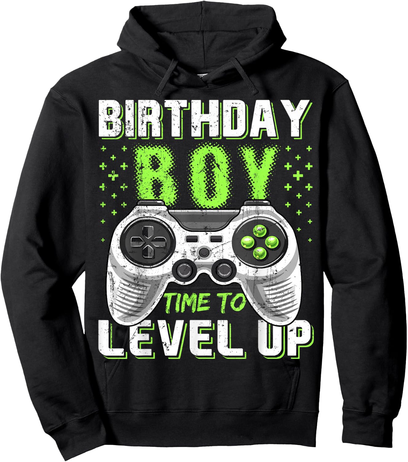 Level Up Birthday Boy Video Game - Classic Fit, Black, Kids Party Gift Hoodie - Hoodie | Black