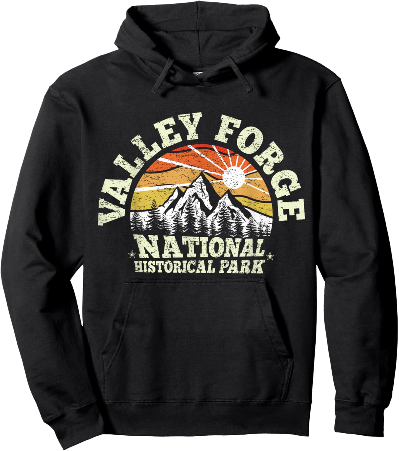 USA Pennsylvania 1893 Valley Forge National Historical Park Hoodie - Hoodie | Black