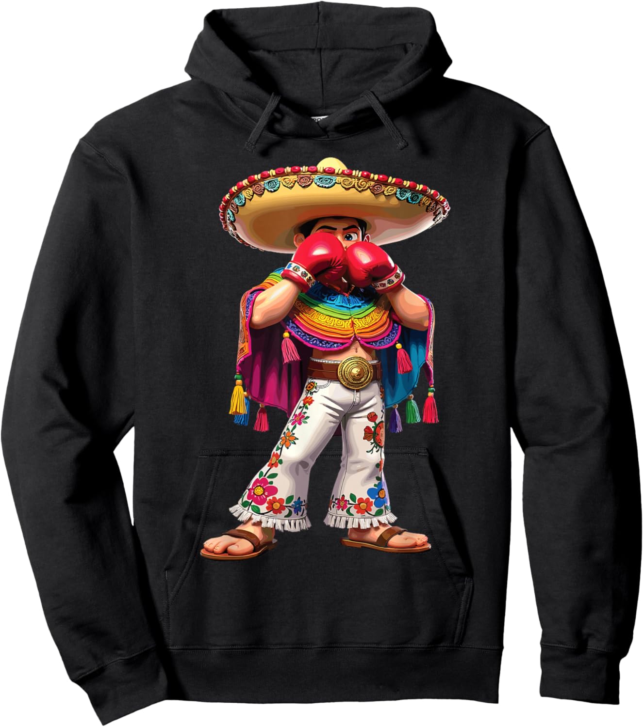 Mexican Boxing T Cultural Fighter Hoodie - Hoodie | Black