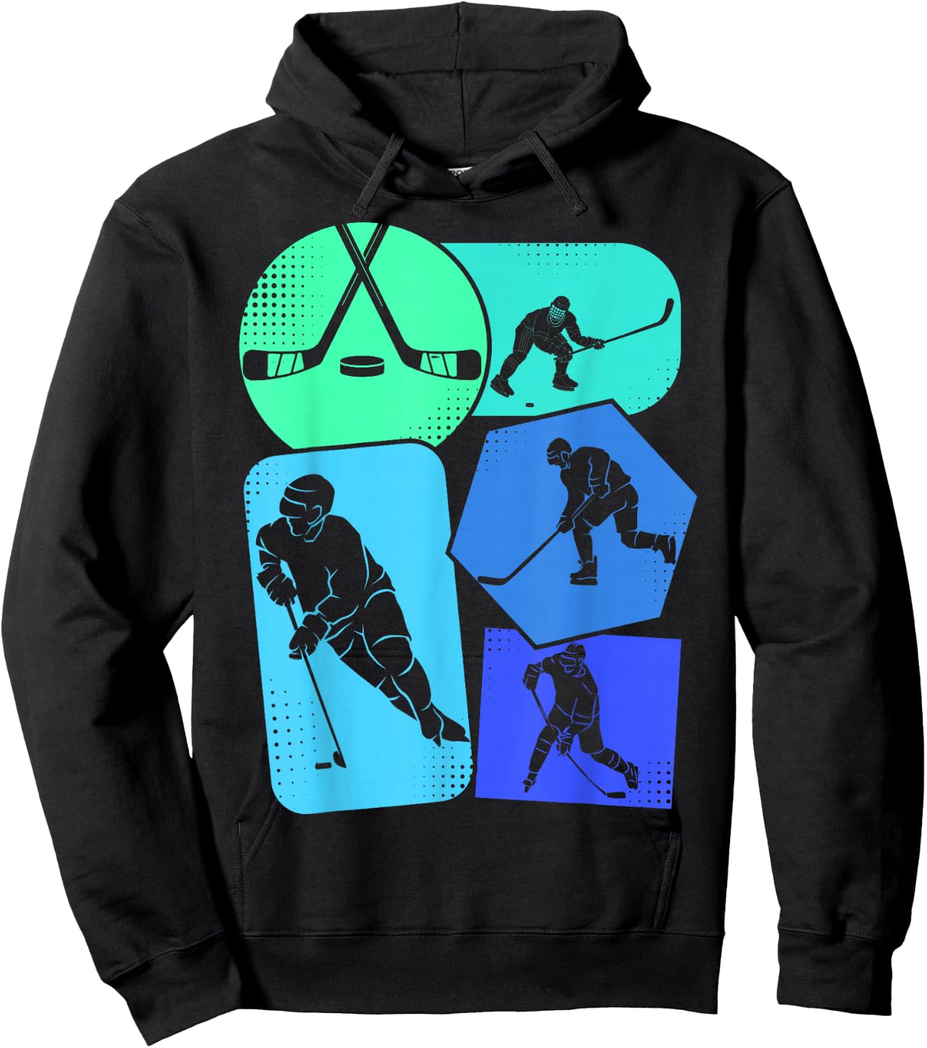 Hockey Ice Hockey Boys Youth Kids Hoodie - Hoodie | Black