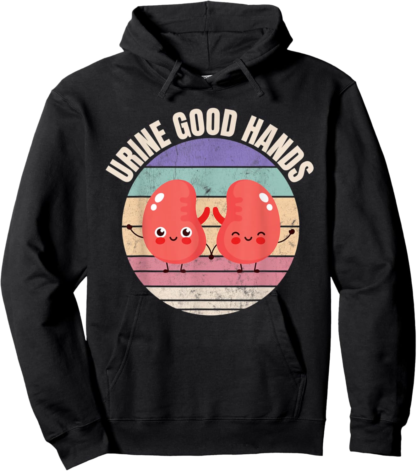 Dialysis Nurse, Urine Good Hands, Funny Kidneys Hoodie - Hoodie | Black