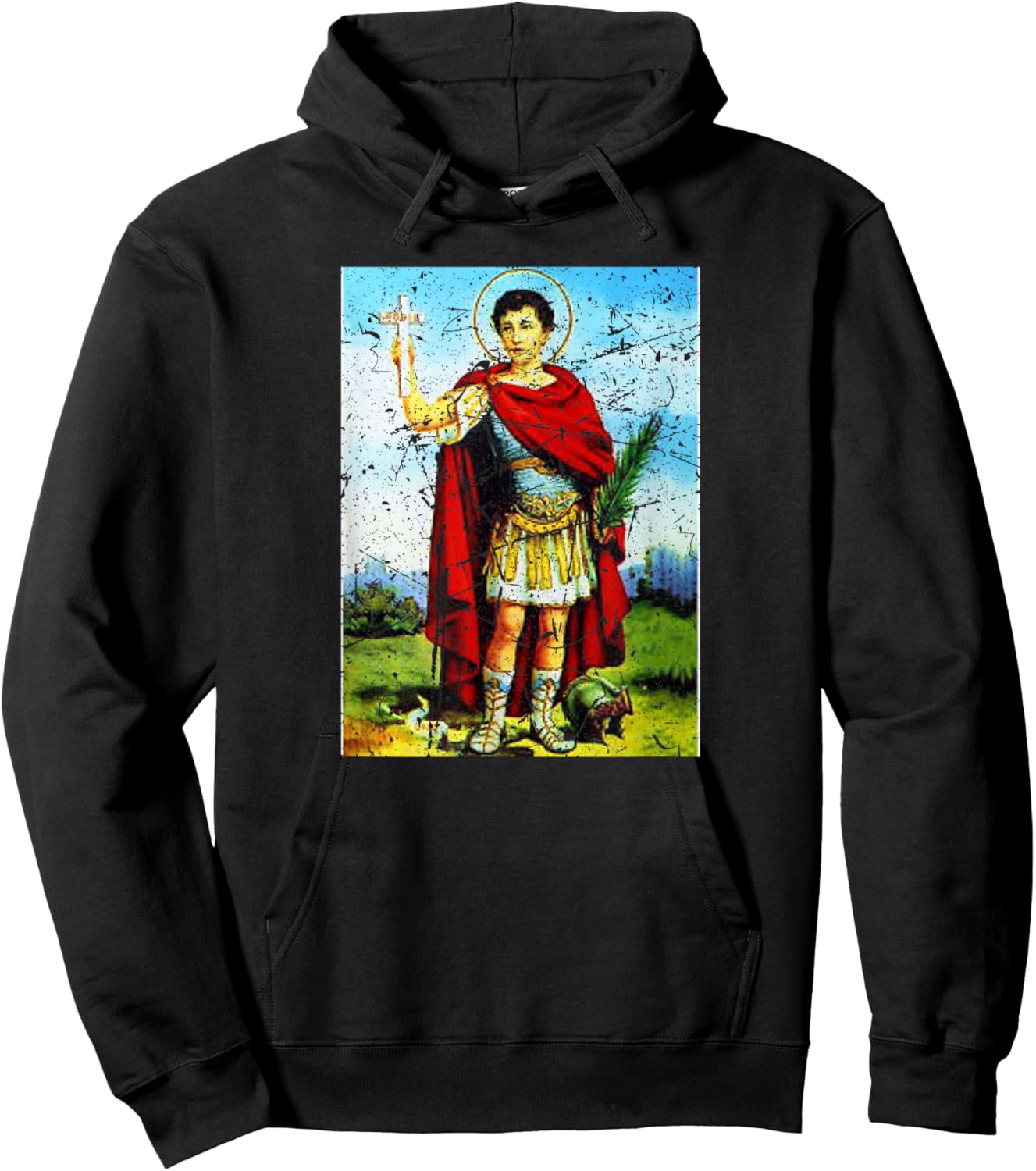 St Expedite Hodie Saint Expeditus patron saint of urgent Hoodie - Hoodie | Black
