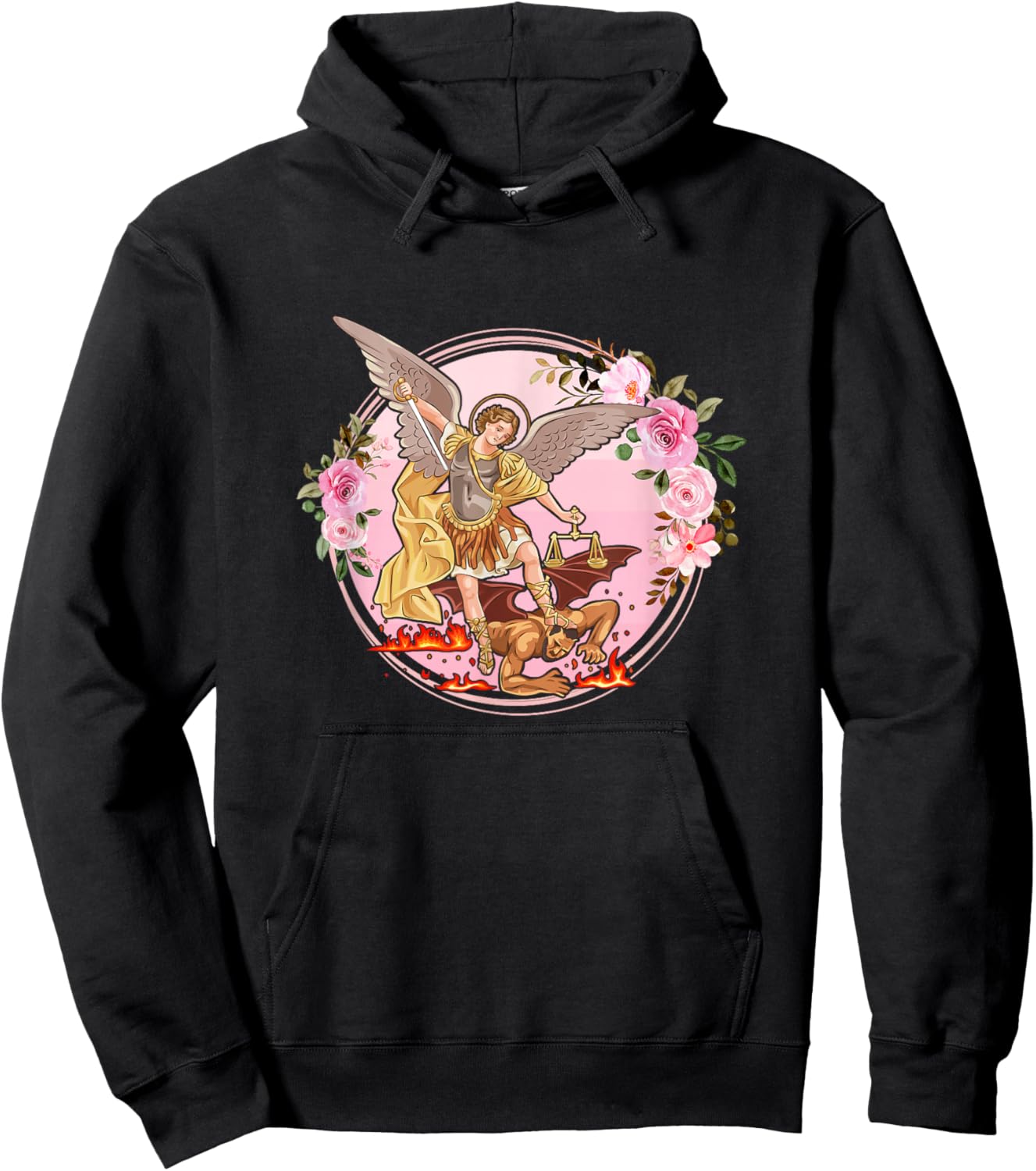 Saint Michael The Archangel Hoodie - Hoodie | Black