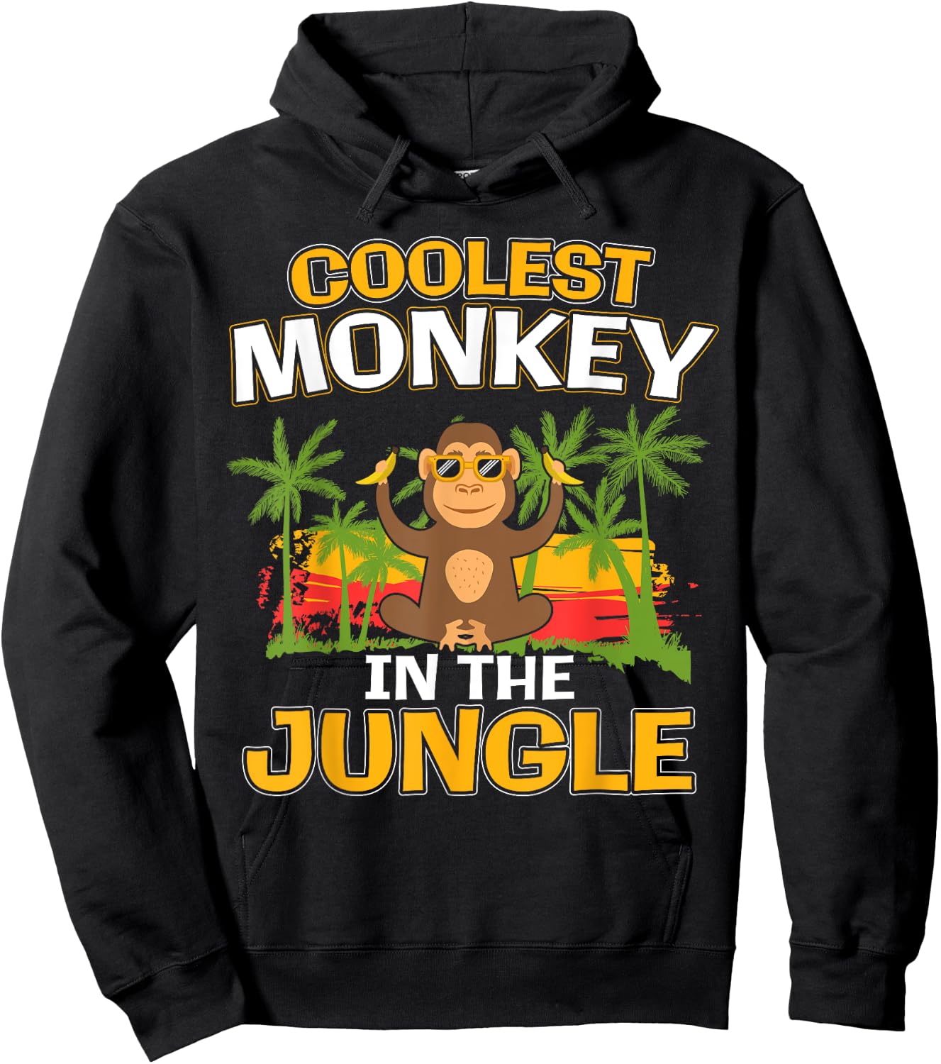 Coolest Monkey in the Jungle I Kid Meme Hoodie - Hoodie | Black