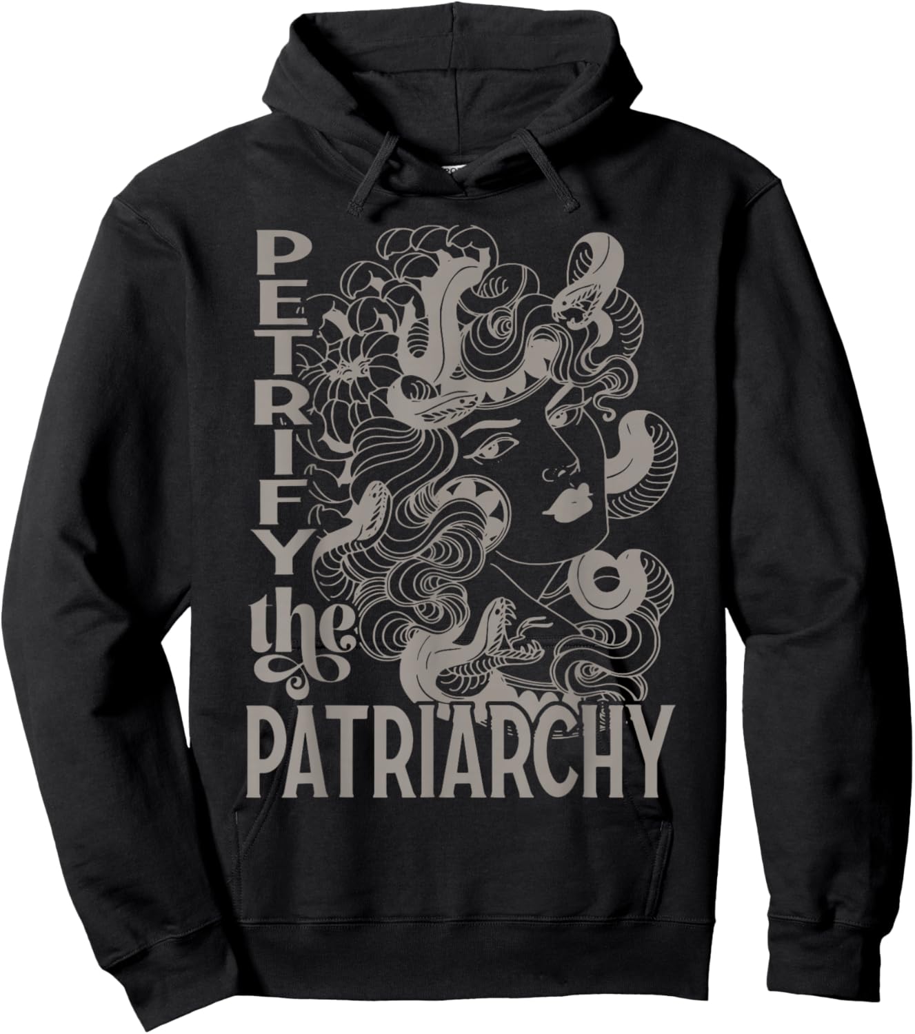 Petrify The Patriarchy Medusa Hoodie - Hoodie | Black
