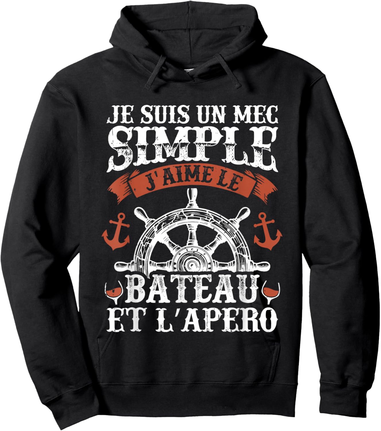 Humour Boat Captain Sailor Boats Boat , Black, S Hoodie - Hoodie | Black