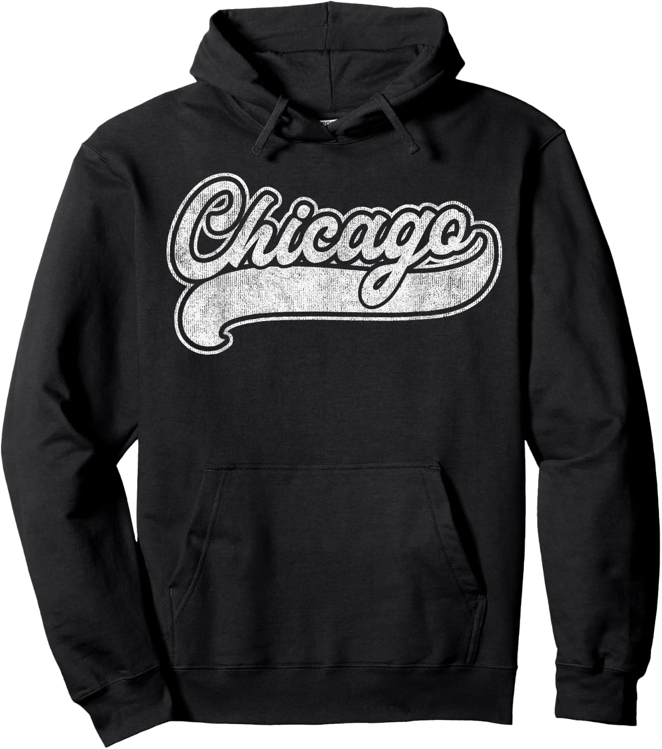 Chicago Illinois IL Shirt Retro Baseball Style Vintage Gift Hoodie - Hoodie | Black